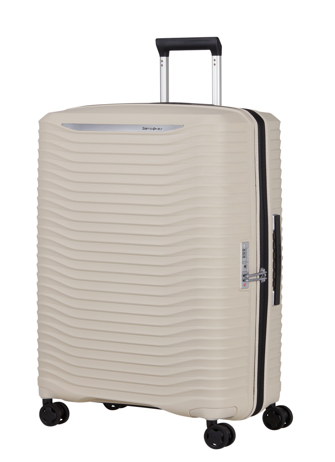 Samsonite Upscape vergrootbare spinner 75 cm - voorkant 2 zand