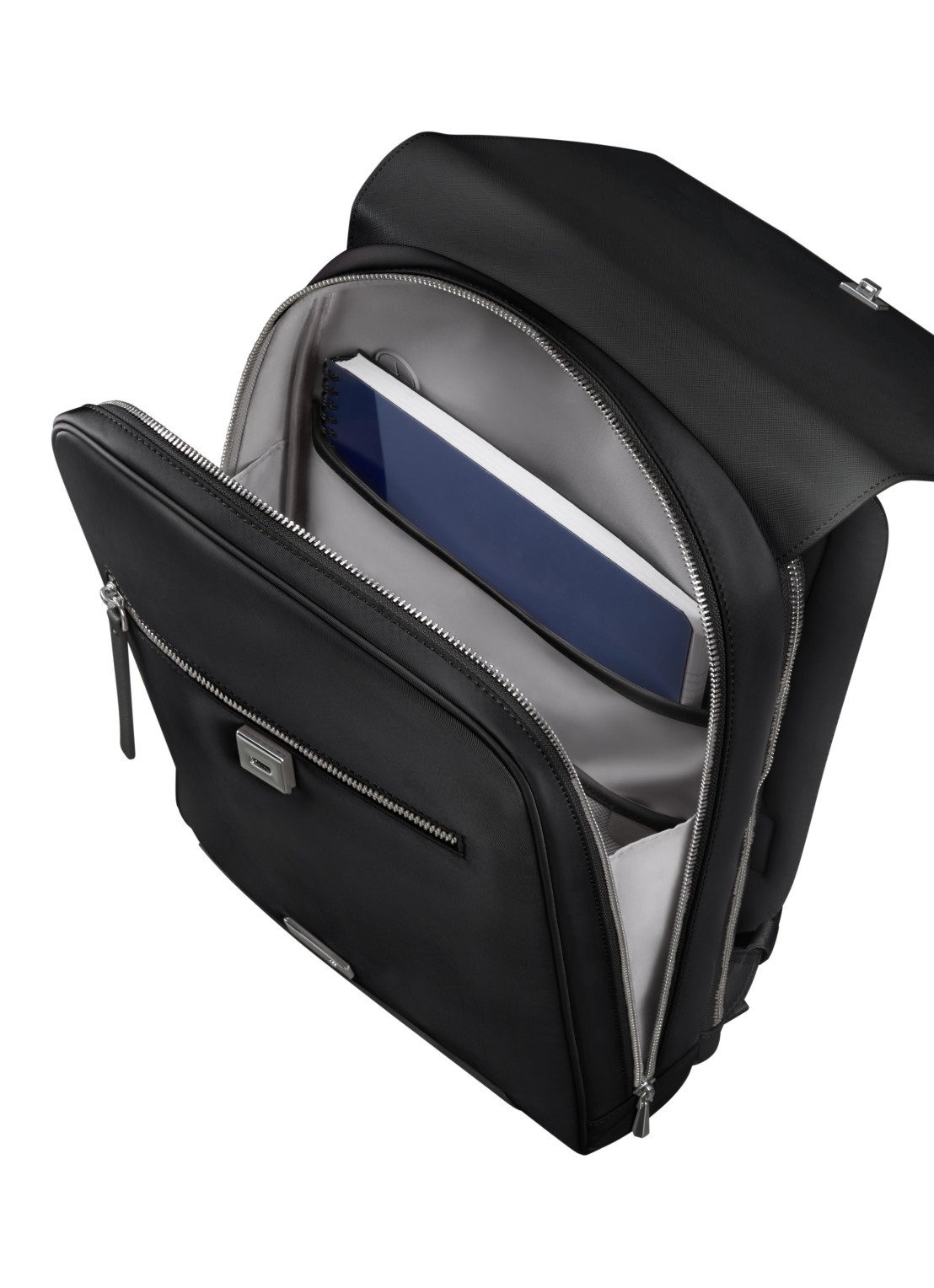 Samsonite Zalia 3.0 rugzak met 14 inch laptopvak - detail zwart