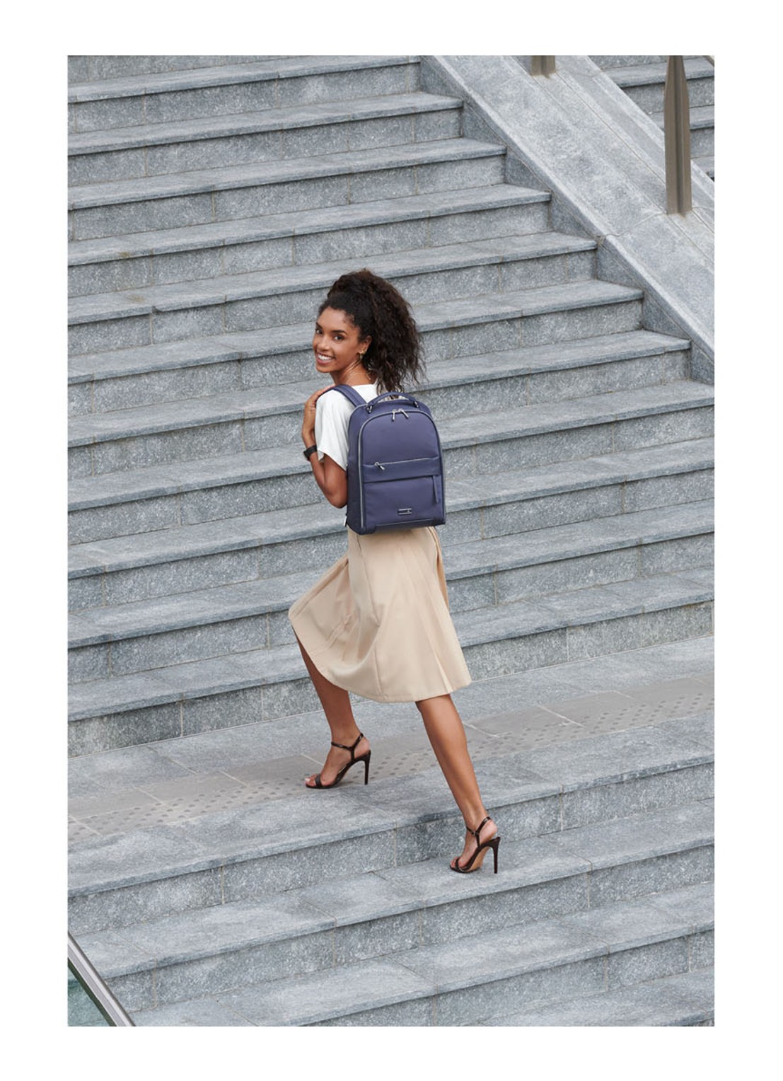 Samsonite Zalia 3.0 rugzak met 15 inch laptopvak - detail 4 donkerblauw