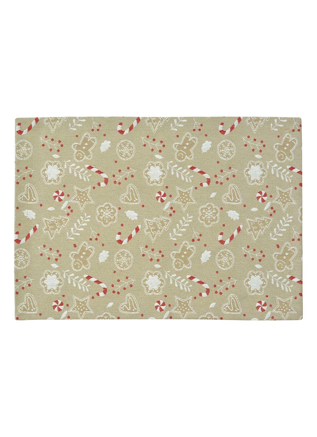 Sander Ginger Man placemat 50 x 35 cm - voorkant beige