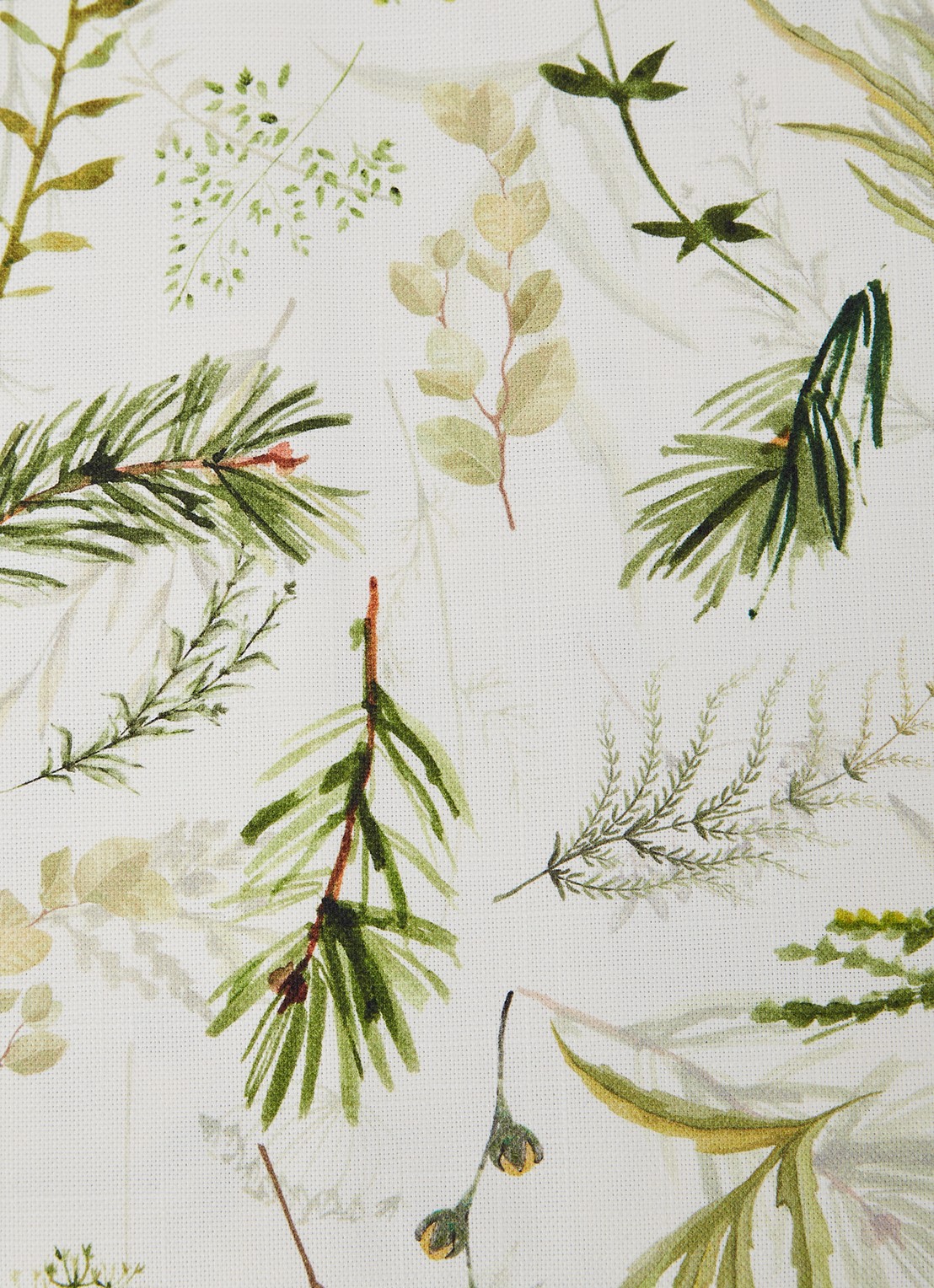 Sander Greenery tafelkleed van katoen 250 x 150 cm - detail 3 gebroken wit