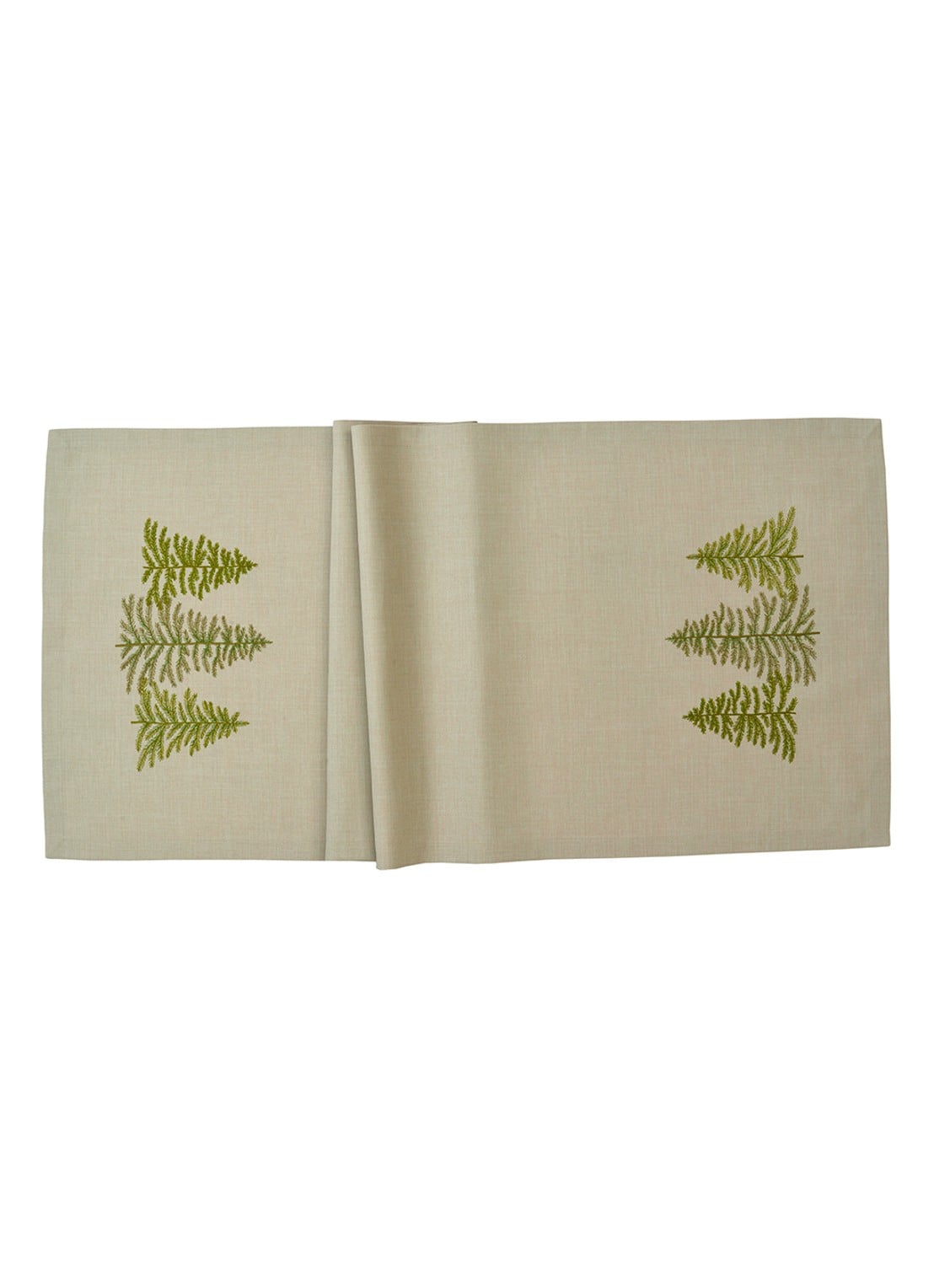 Sander Woodlands tafelloper 150 x 50 cm - voorkant beige