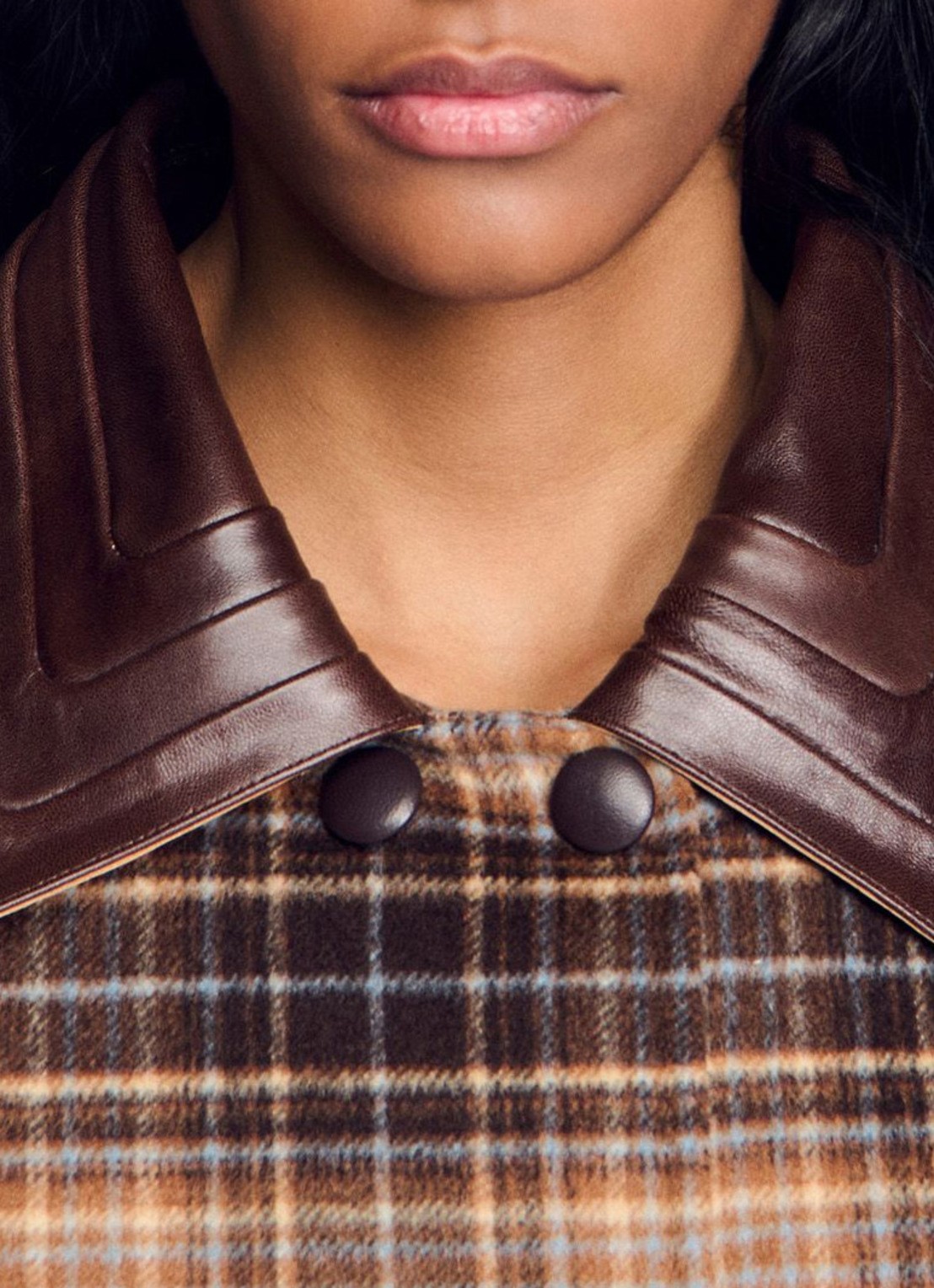 Sandro Barn jack met ruitdessin - detail 5 bruin