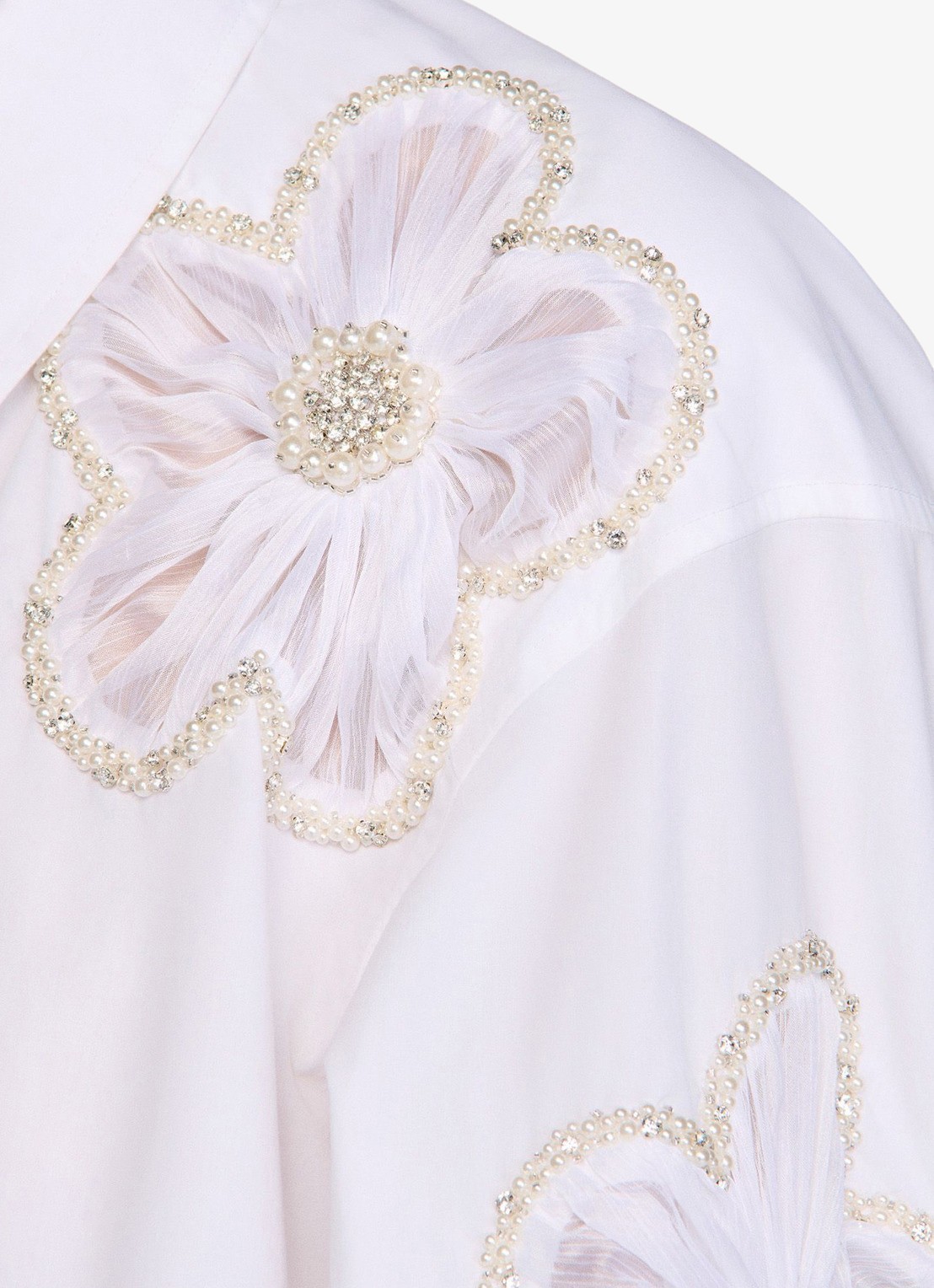 Sandro Blouse met bloemborduring - detail 4 wit