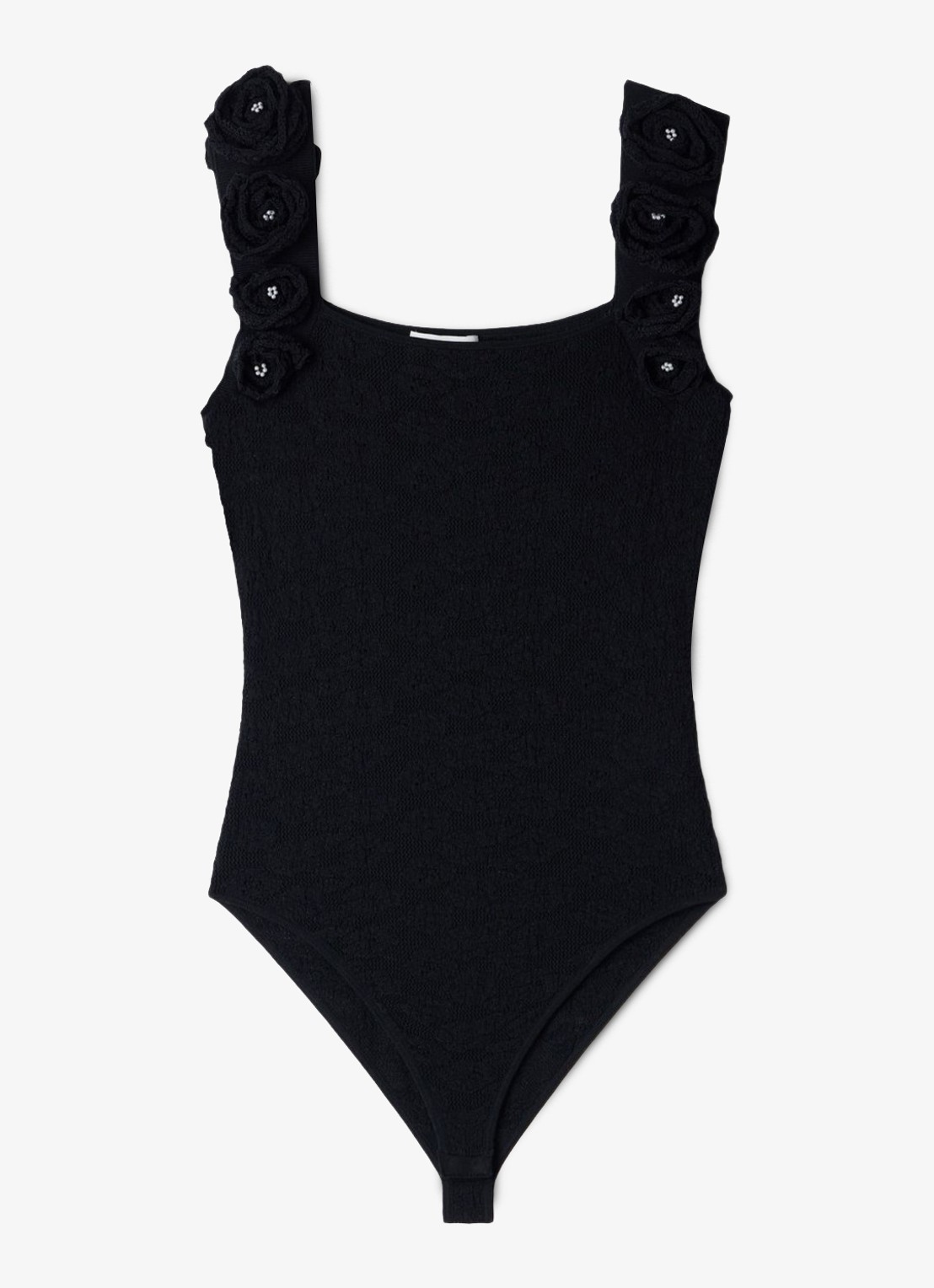 Sandro Body met bloemenprint - voorkant 5 zwart