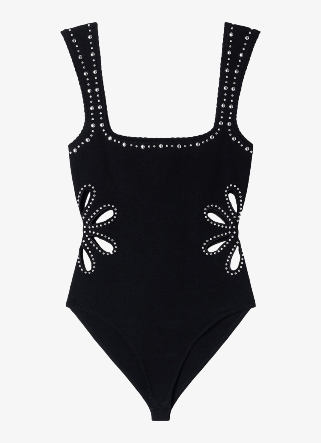 Sandro Body met strass - voorkant zwart