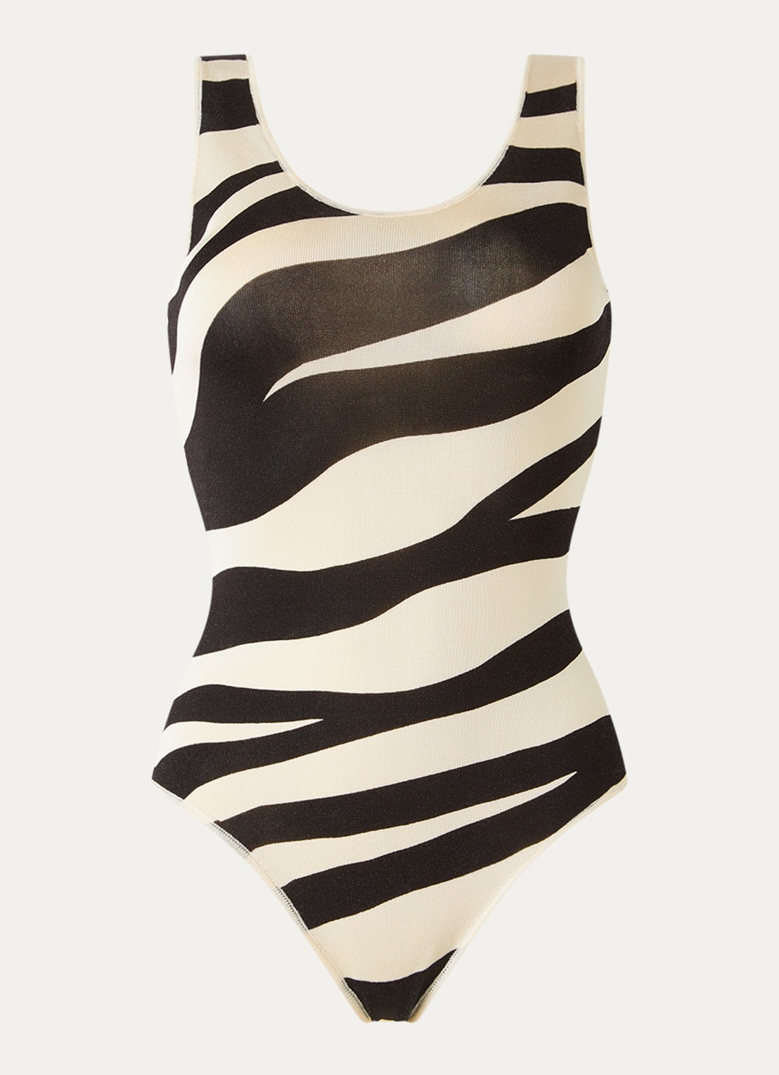 Sandro Body met zebraprint - voorkant zwart
