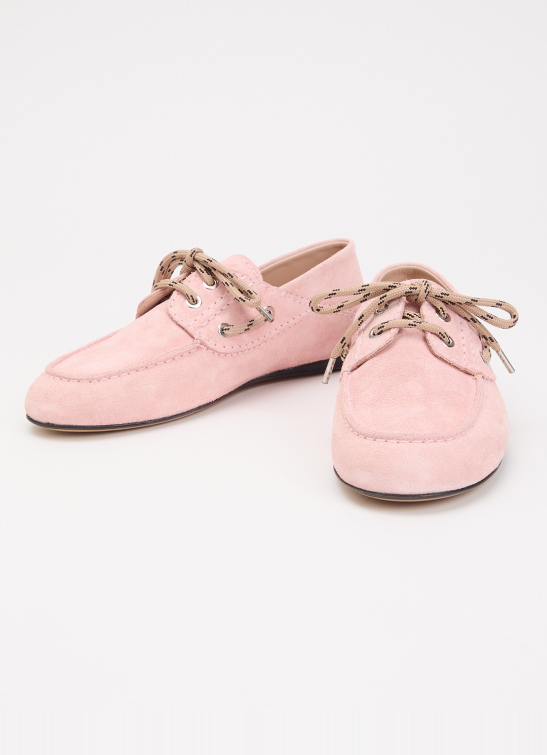Sandro Bootschoen van suède - detail roze