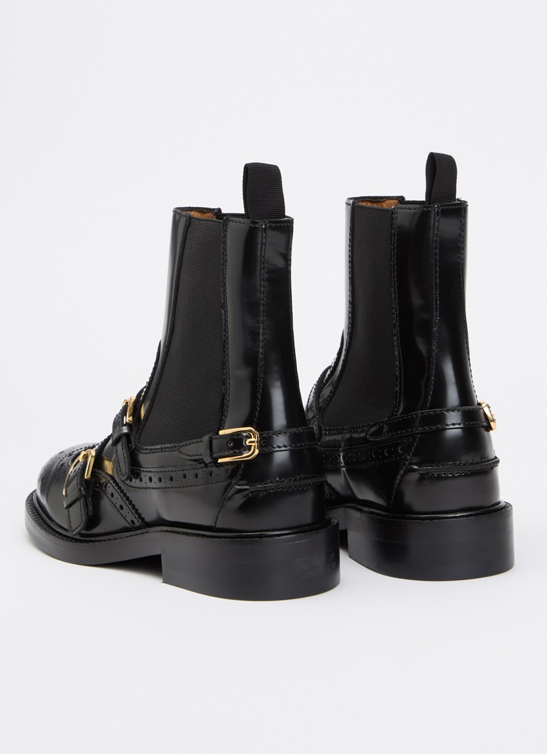 Sandro Chelsea boot van leer - achterkant 4 zwart