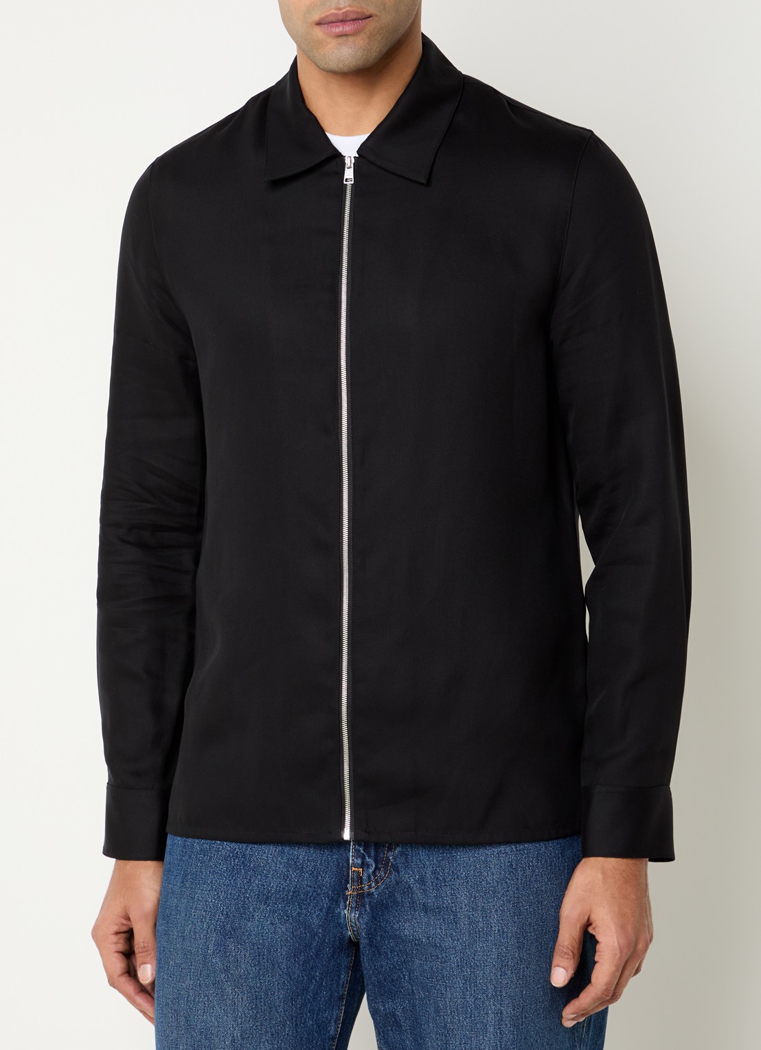 Sandro Chemise jack met kraag - detail 2 zwart