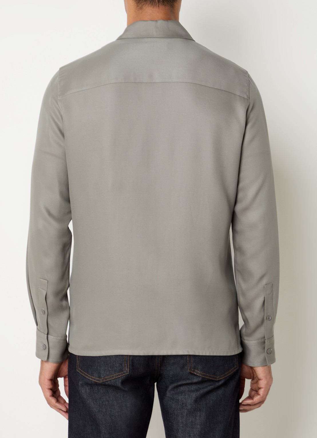 Sandro Chemise jack met kraag - achterkant 4 grijs