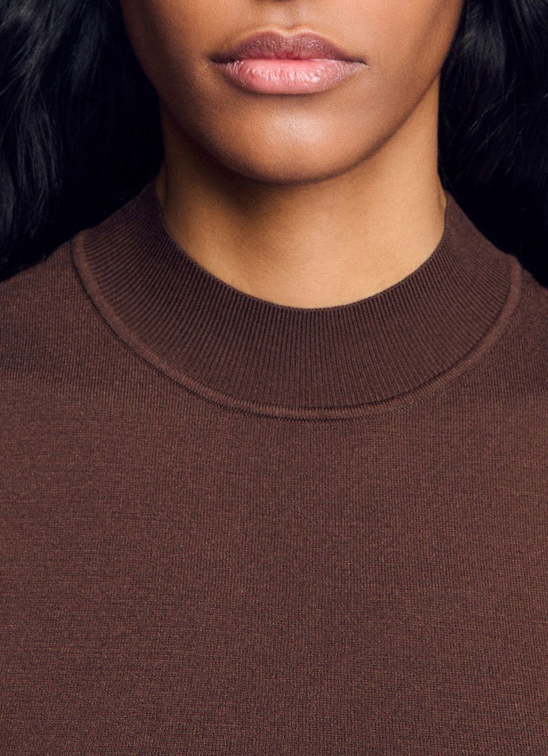 Sandro Crop top met stretch - detail 5 bruin
