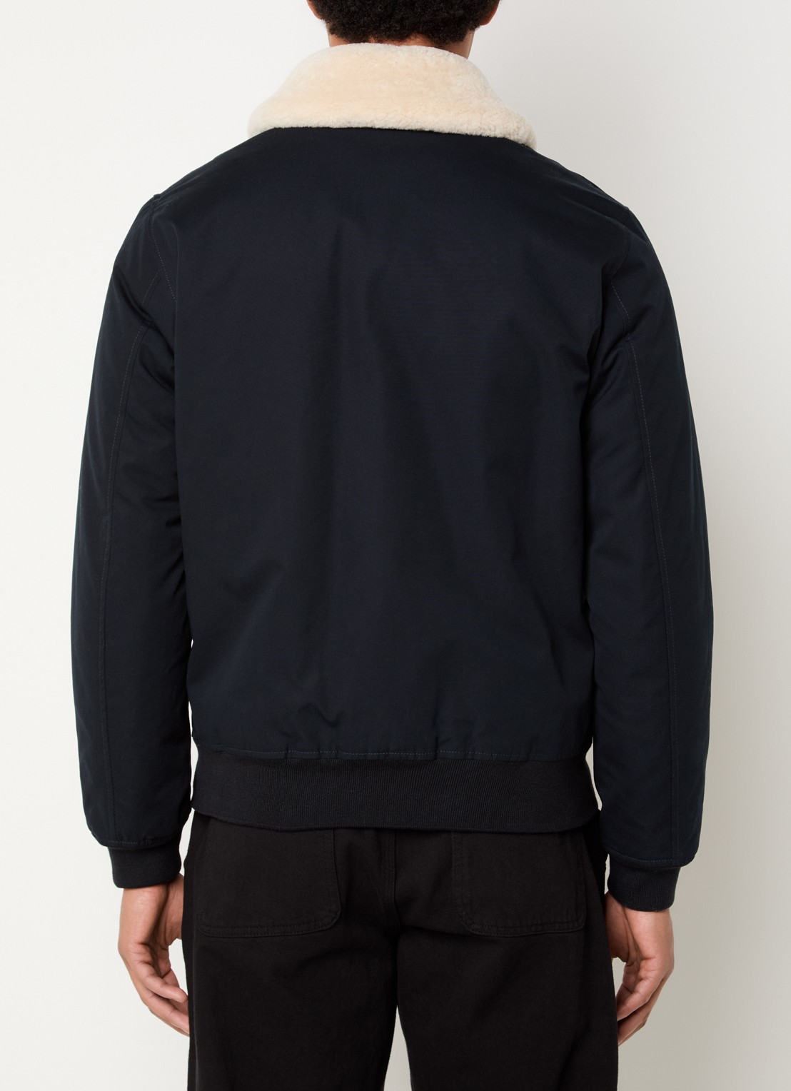 Sandro Gewatteerd jack met afneembare kraag - achterkant 6 donkerblauw
