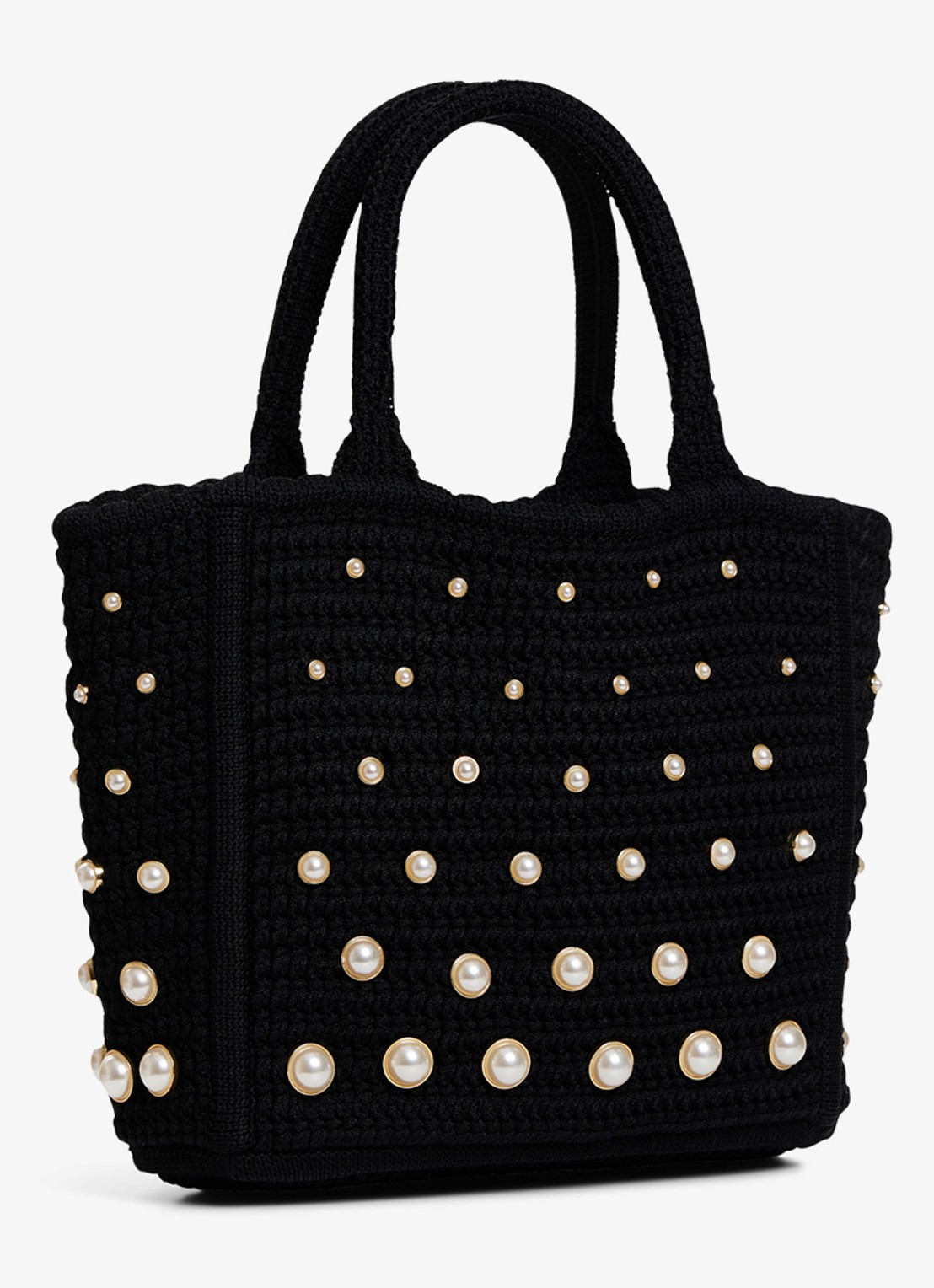 Sandro Handtas van crochet met studs - detail 5 zwart