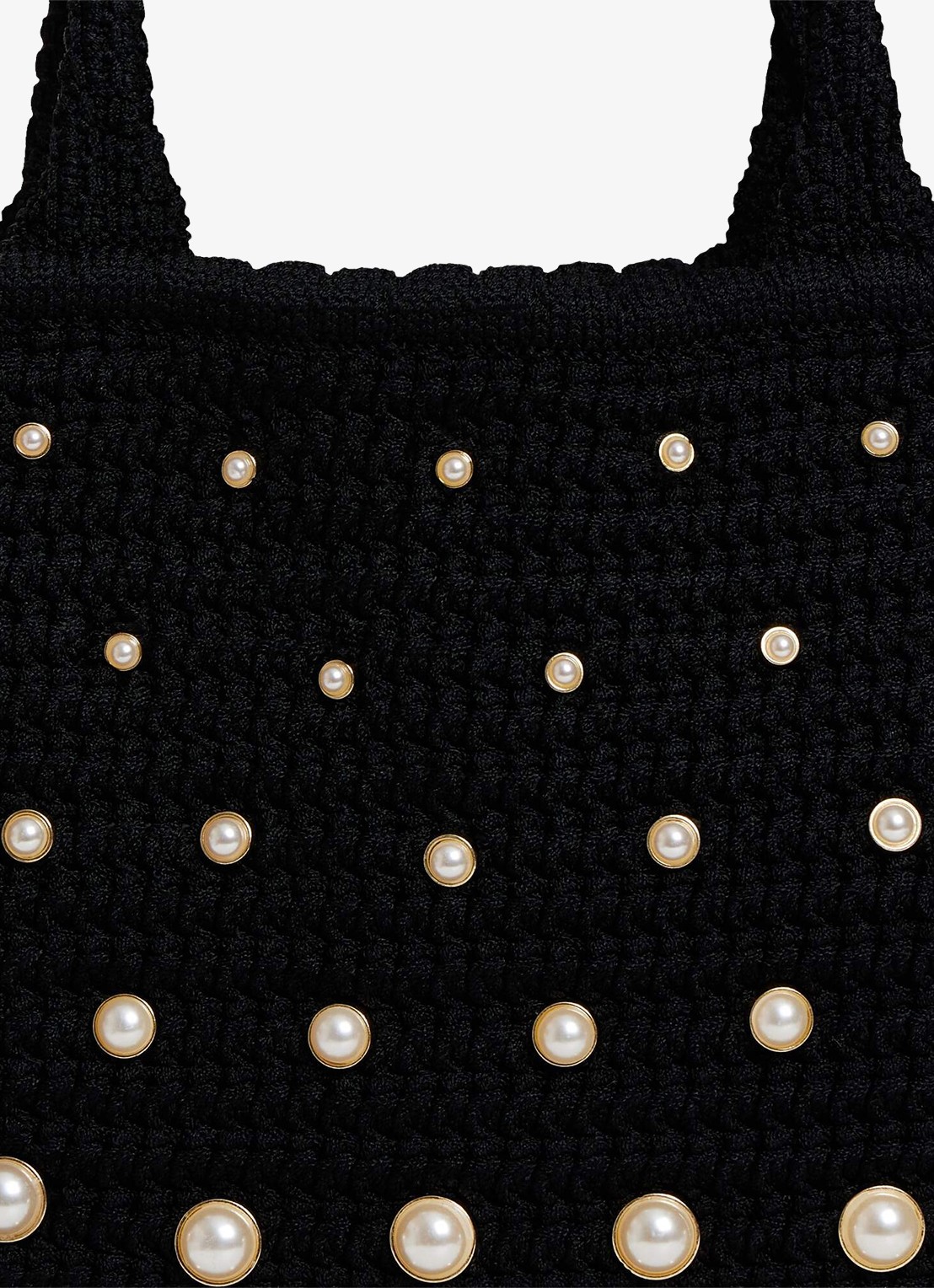 Sandro Handtas van crochet met studs - detail 6 zwart