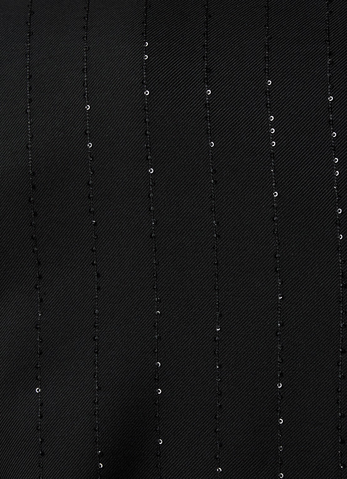 Sandro High waist wide fit pantalon met pailletten - detail 2 zwart