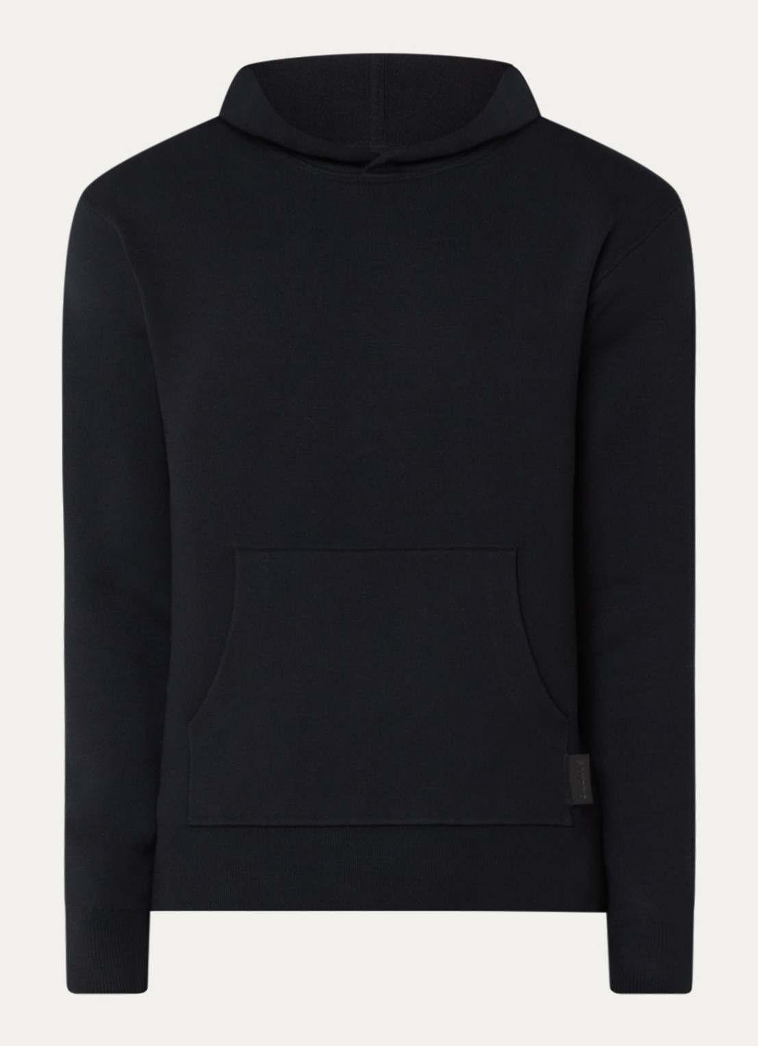 Sandro Hoodie met kangoeroezak - voorkant 3 zwart