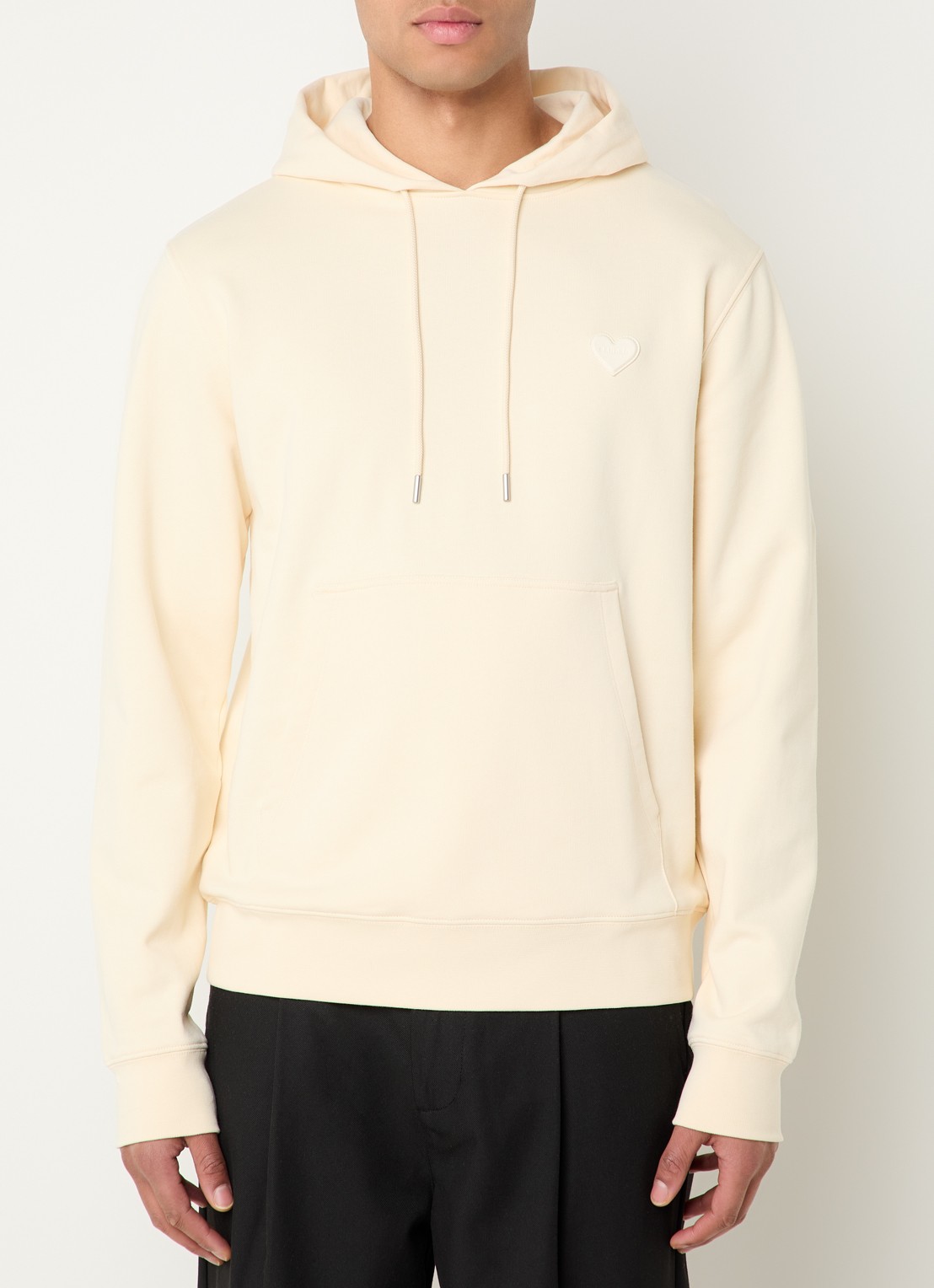 Sandro Hoodie met logo - detail 3 creme