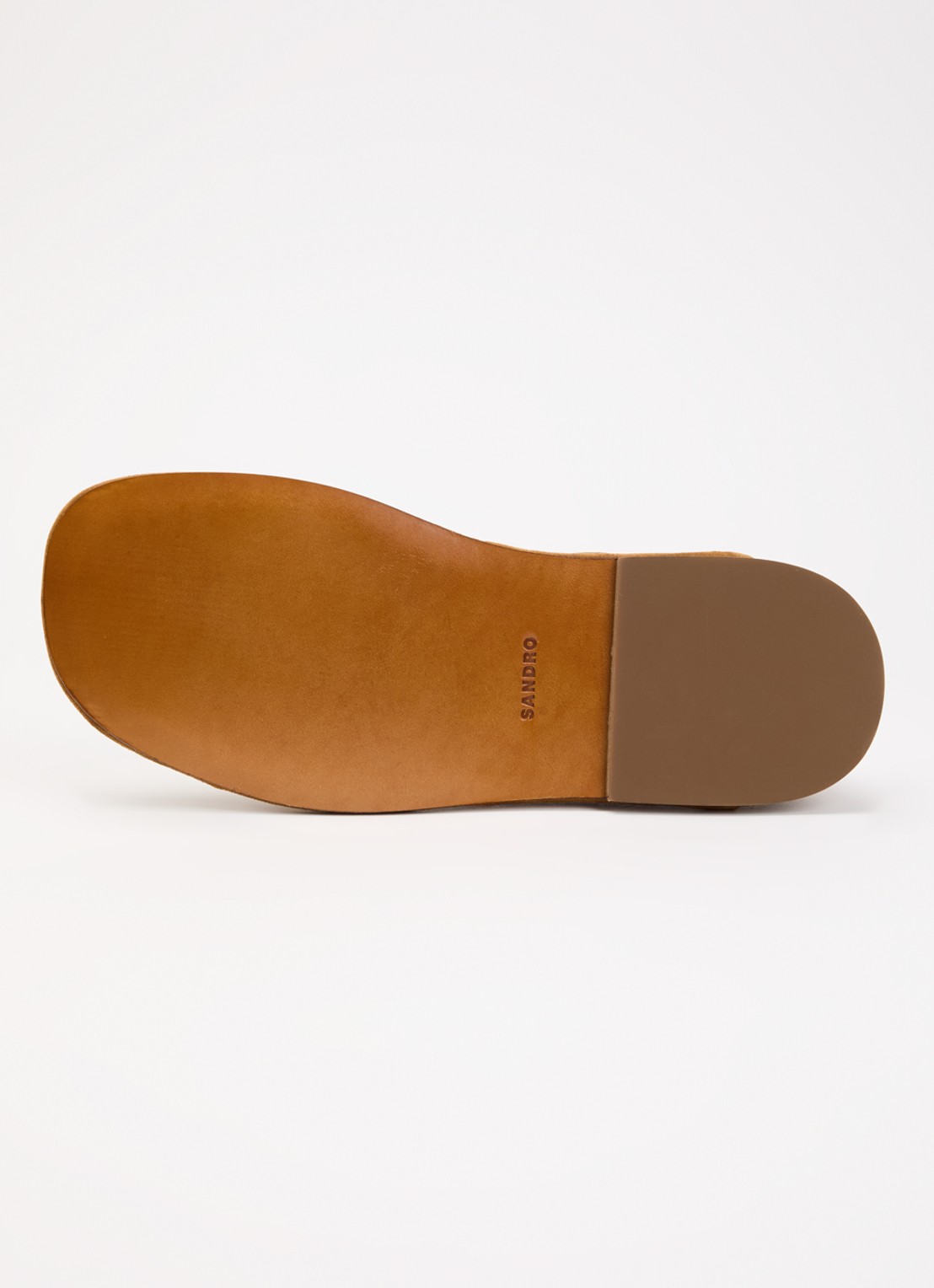 Sandro Instapper van suède - detail 3 cognac