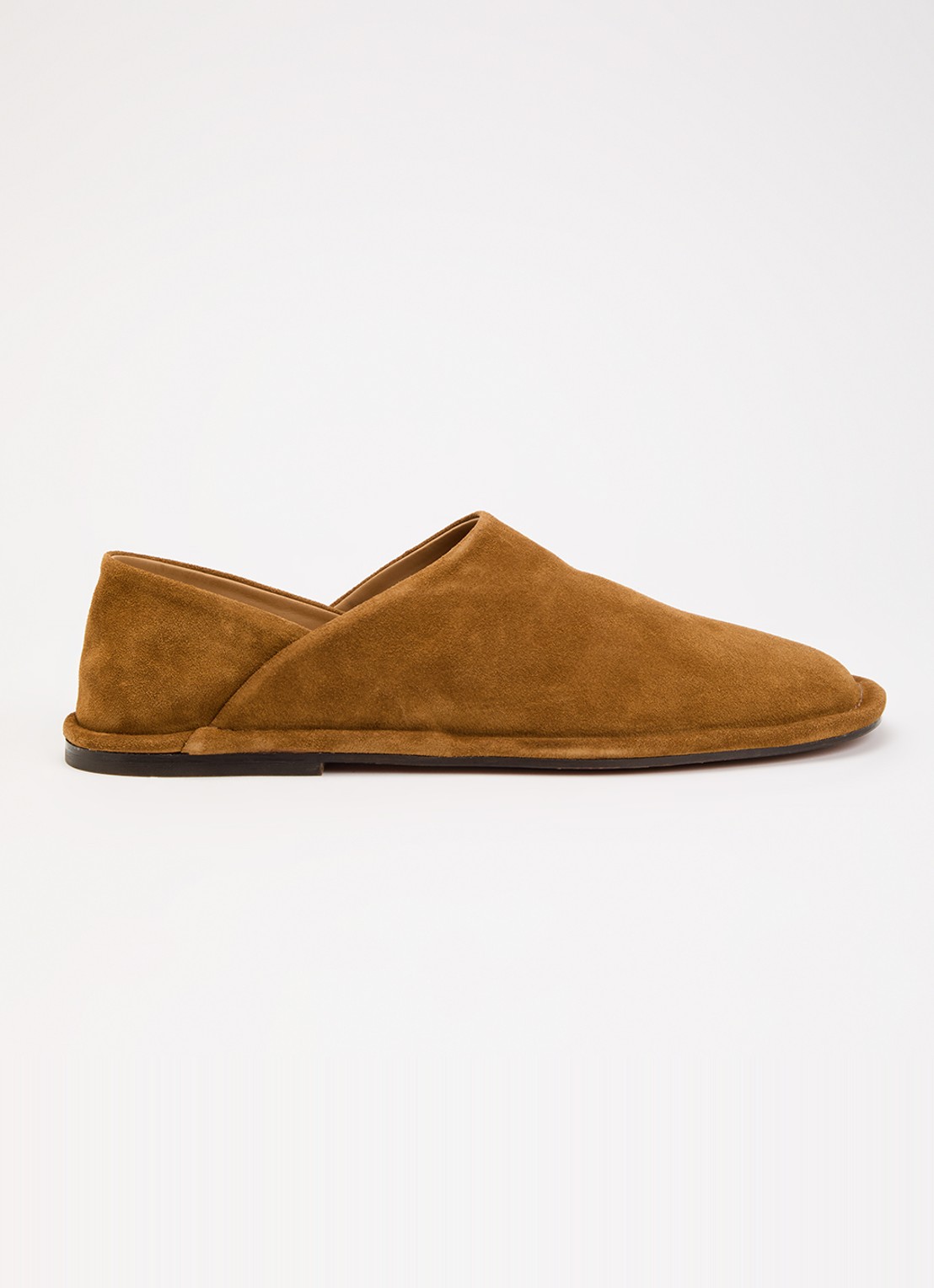 Sandro Instapper van suède - voorkant 5 cognac