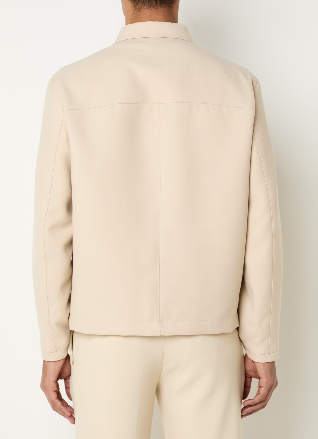Sandro Jack in scheerwolblend met steekzakken - achterkant 4 beige