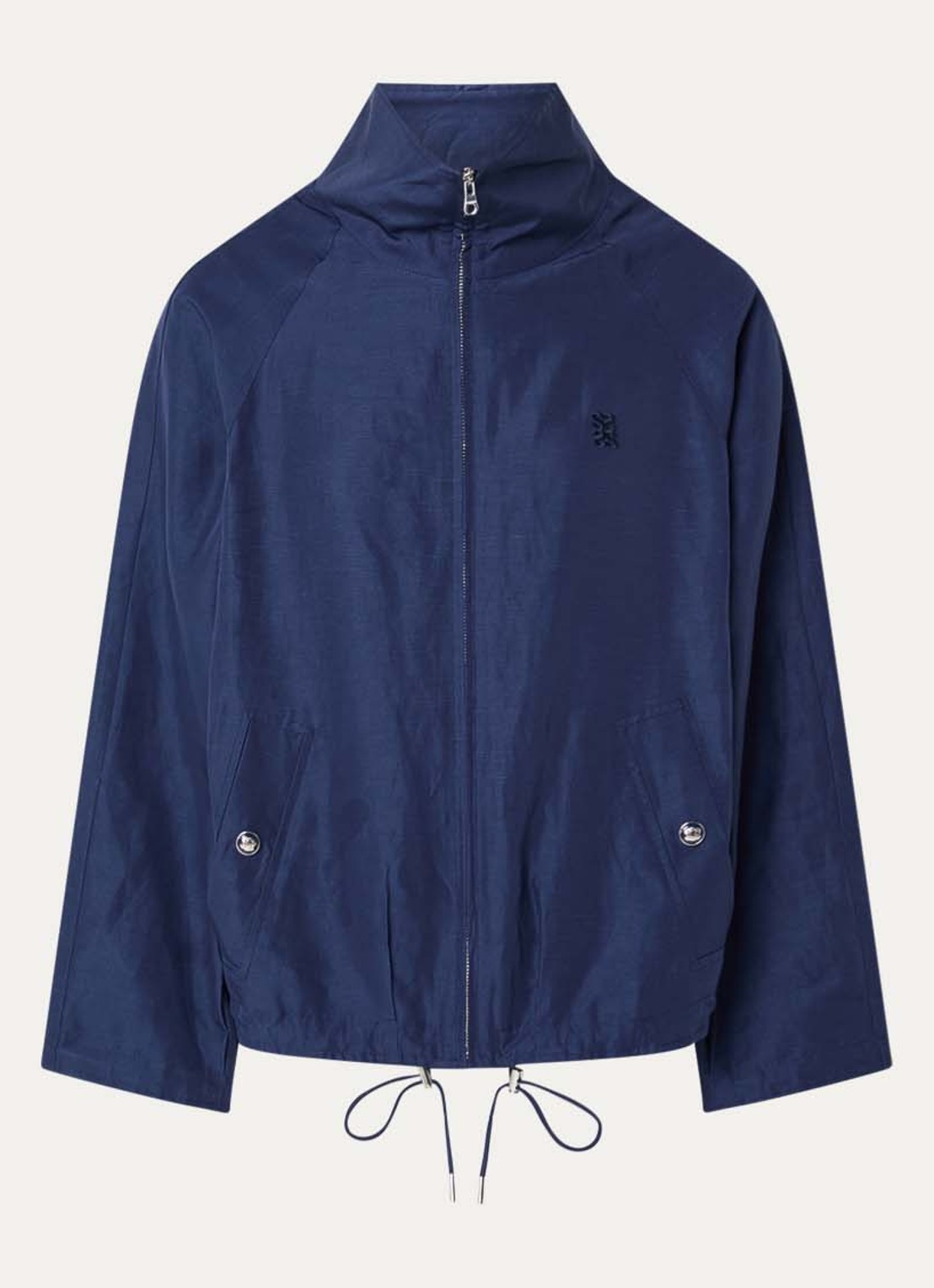 Sandro Jack met logo en steekzakken - voorkant 3 donkerblauw