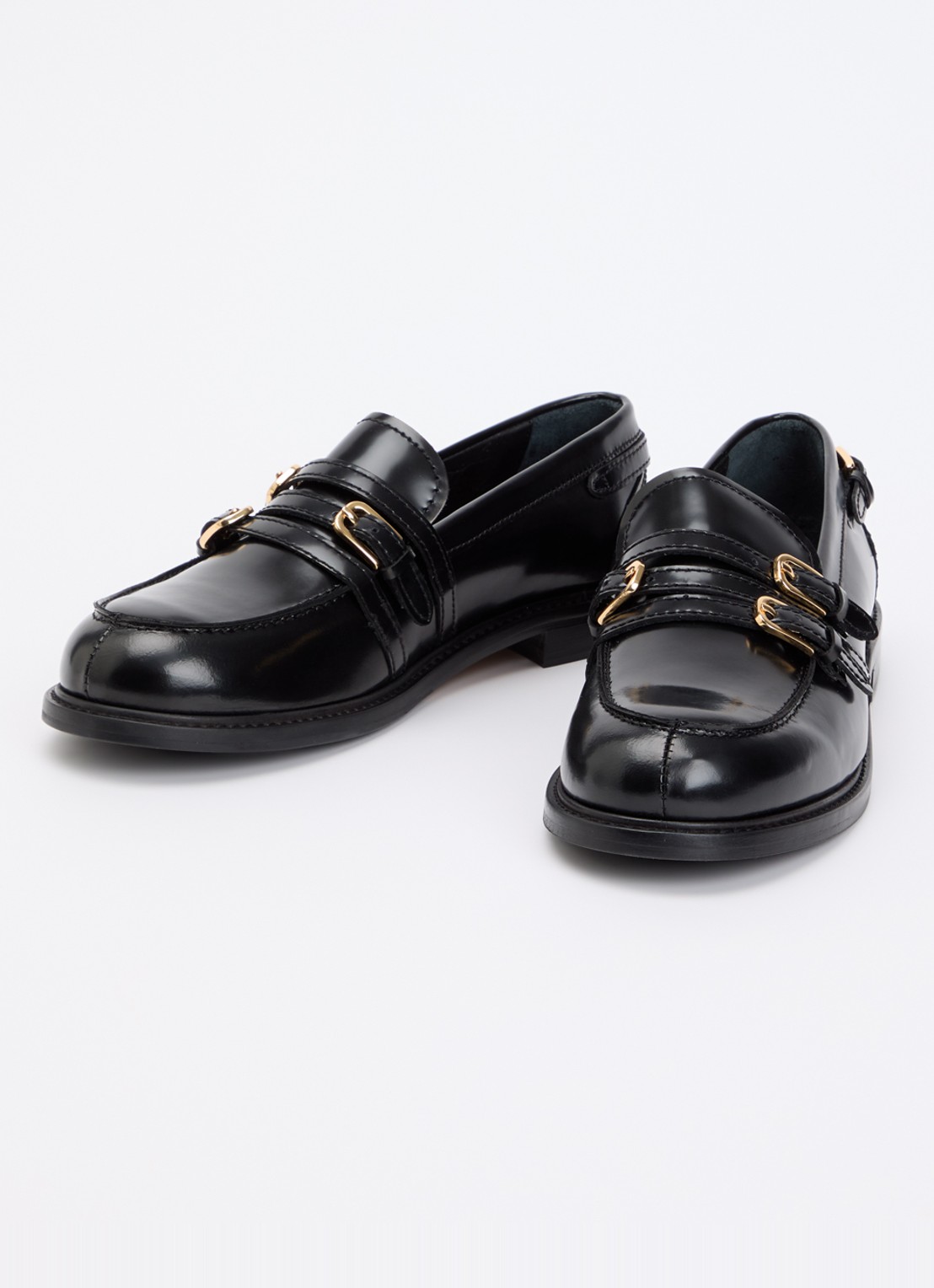 Sandro Loafer van kalfsleer  - detail 3 zwart