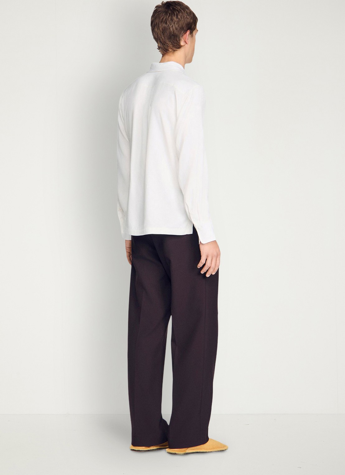 Sandro Loose fit overhemd met knoopsluiting - achterkant 6 white / wit