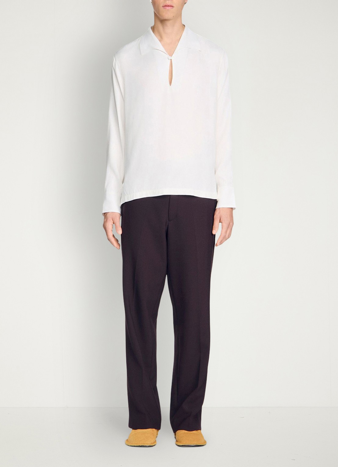 Sandro Loose fit overhemd met knoopsluiting - detail 5 white / wit