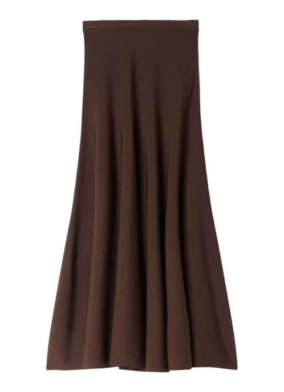 Sandro Midi rok met plooien - voorkant bruin