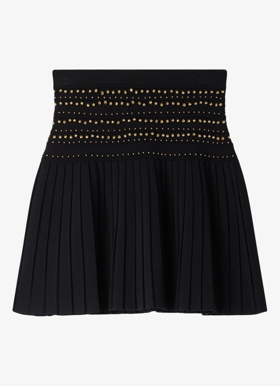 Sandro Mini rok met kwastjes - voorkant 5 zwart