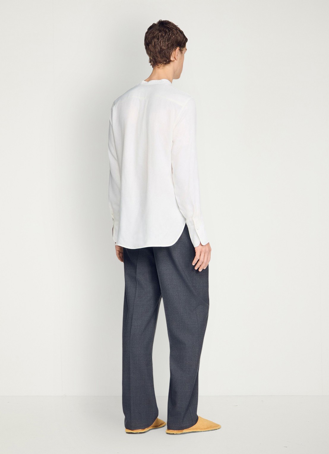 Sandro Overhemd met ronde hals - achterkant 4 white / wit