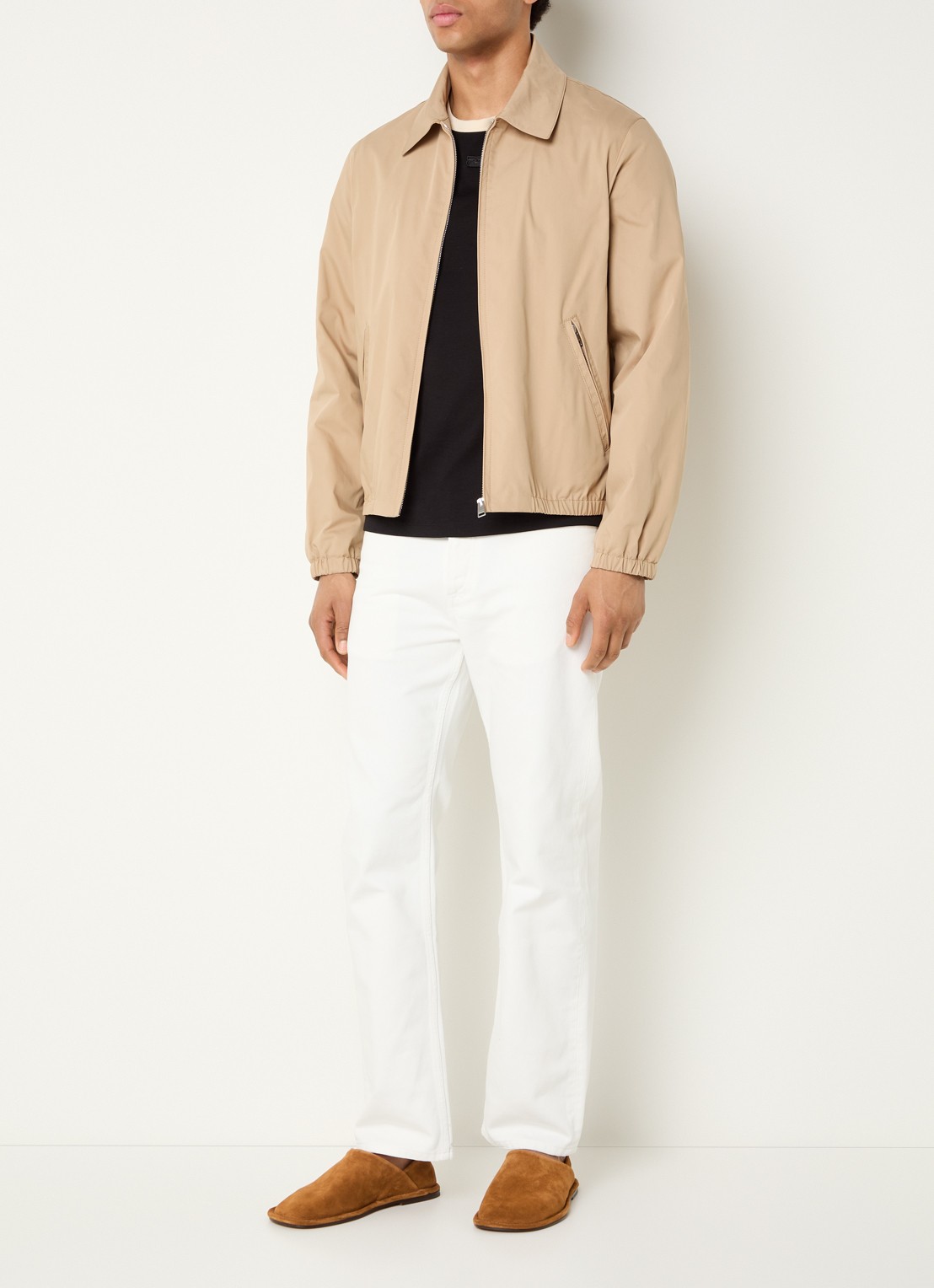Sandro Overshirt met ritszakken - voorkant 4 zand