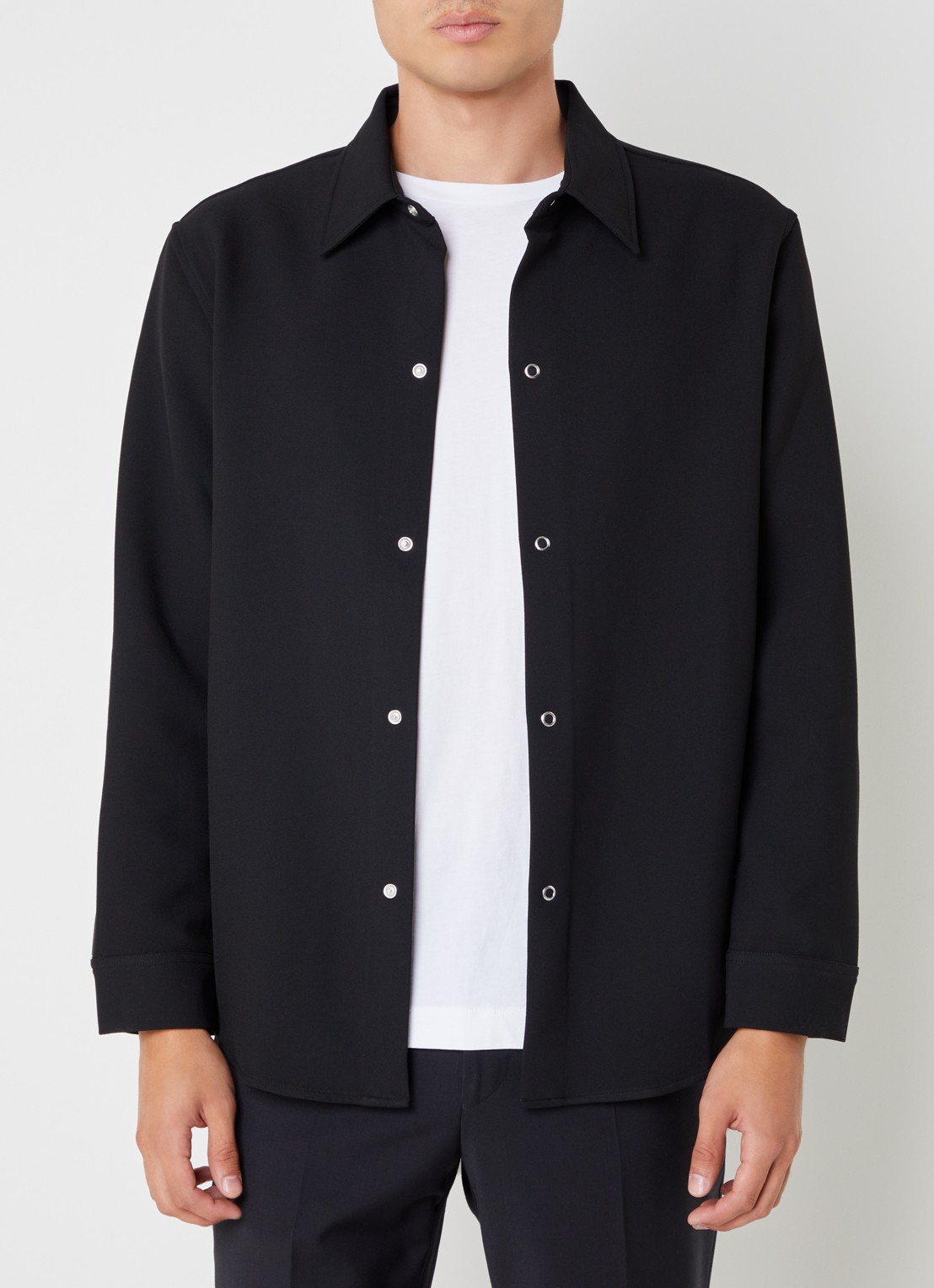 Sandro Overshirt met stretch - detail 4 zwart