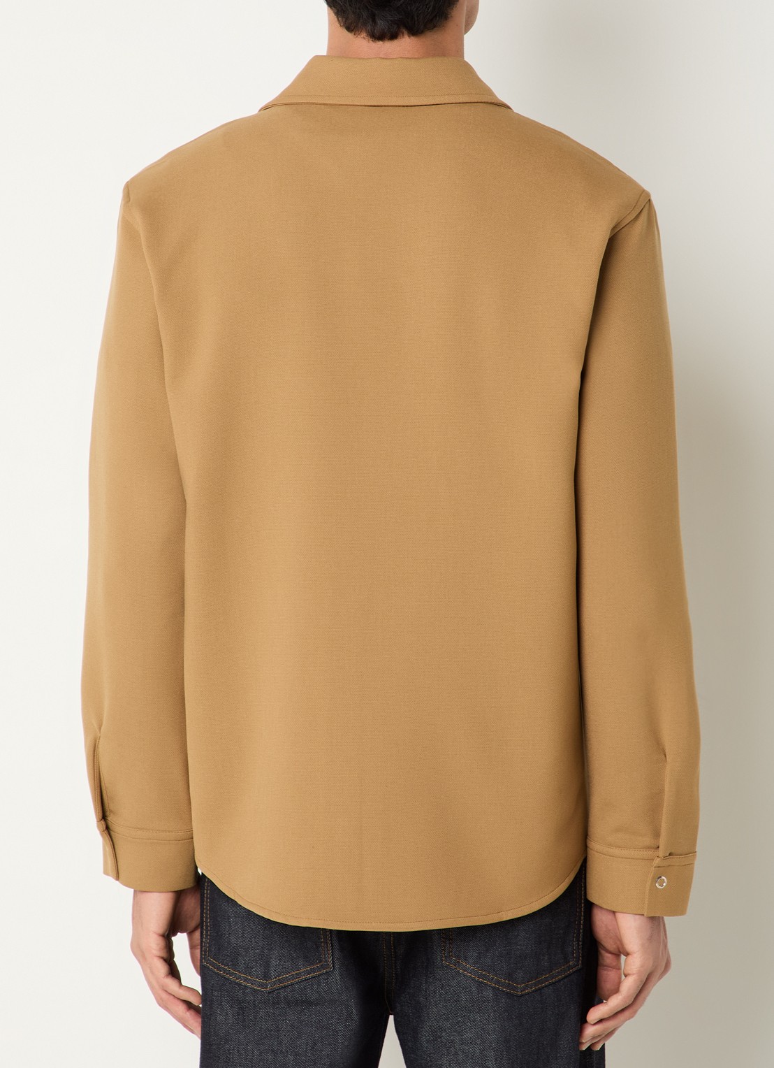 Sandro Overshirt met stretch - achterkant 2 camel