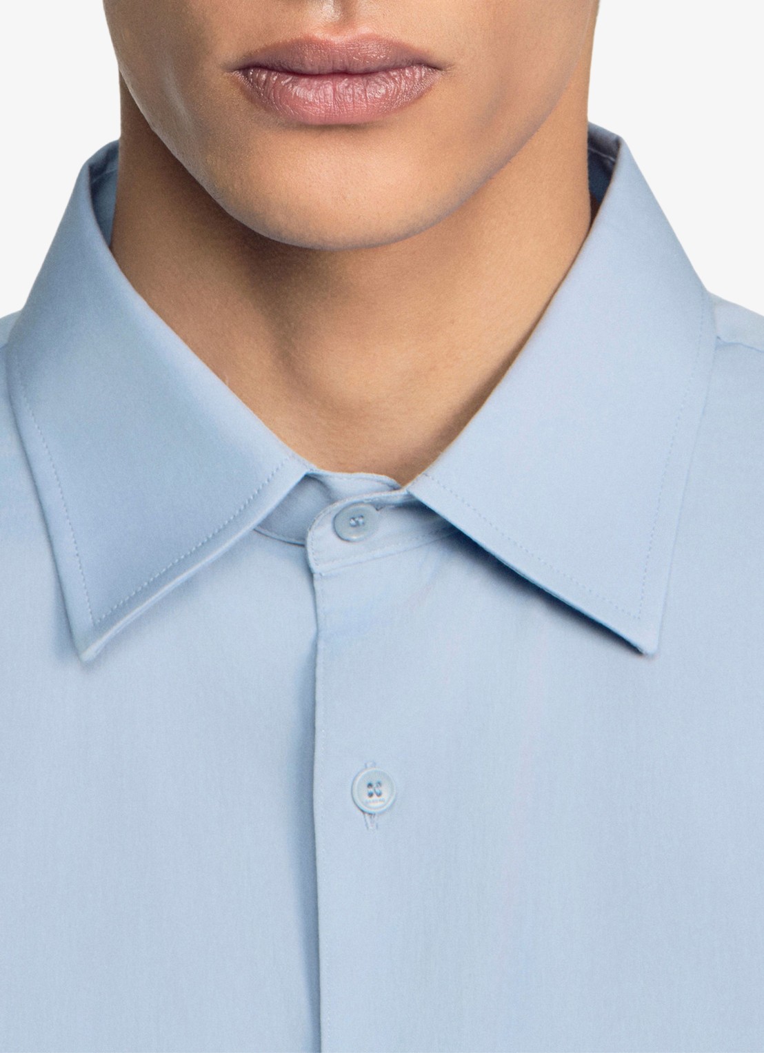 Sandro Oversized fit overhemd met borstzak - detail 6 blauwgrijs