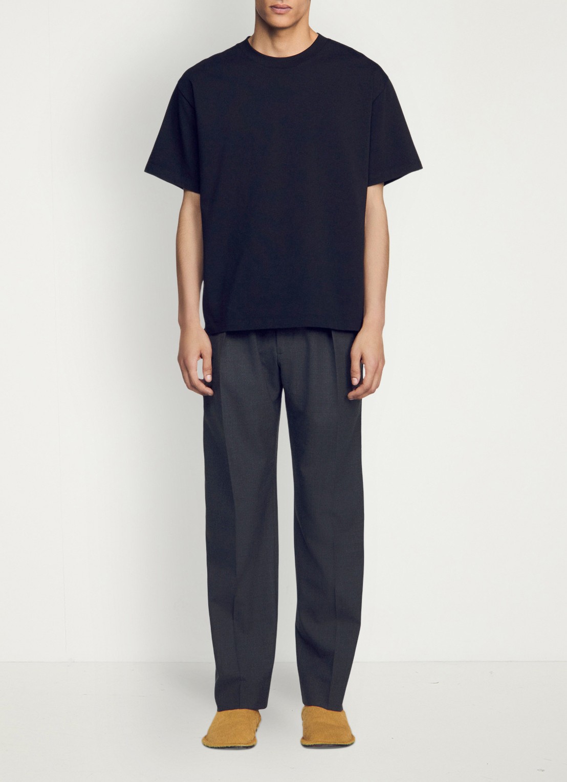 Sandro Oversized T-shirt met ronde hals - voorkant 6 zwart