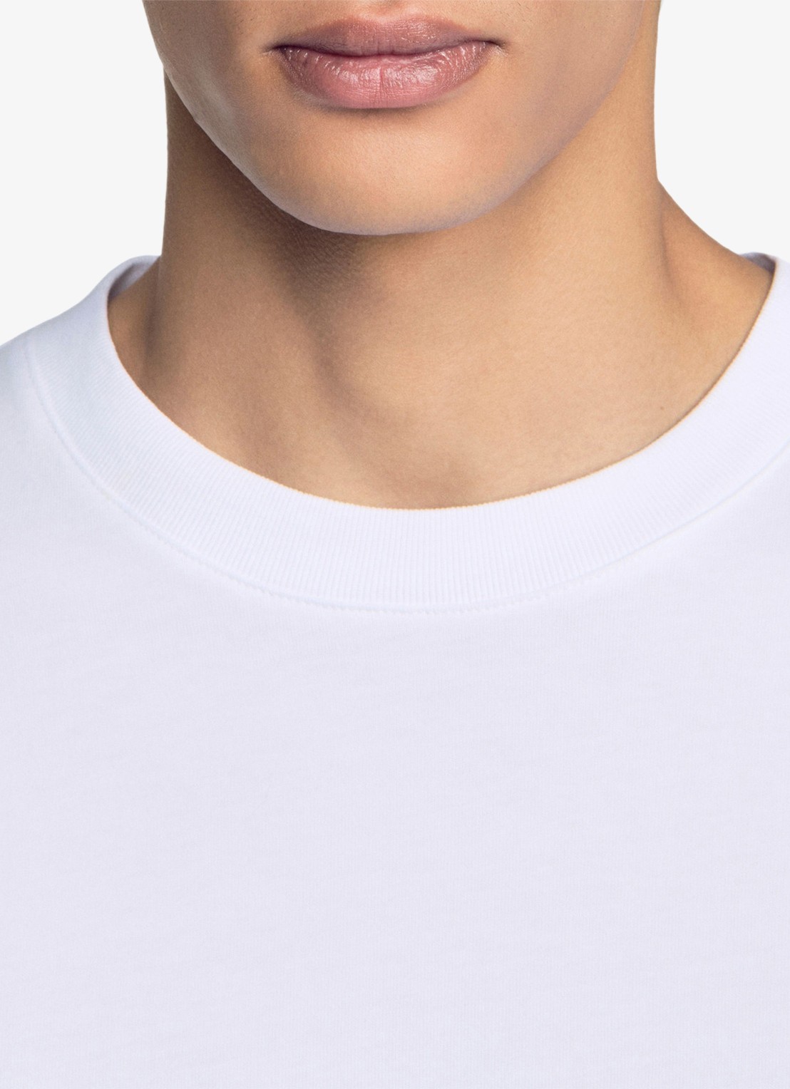 Sandro Oversized T-shirt met ronde hals - detail 6 wit