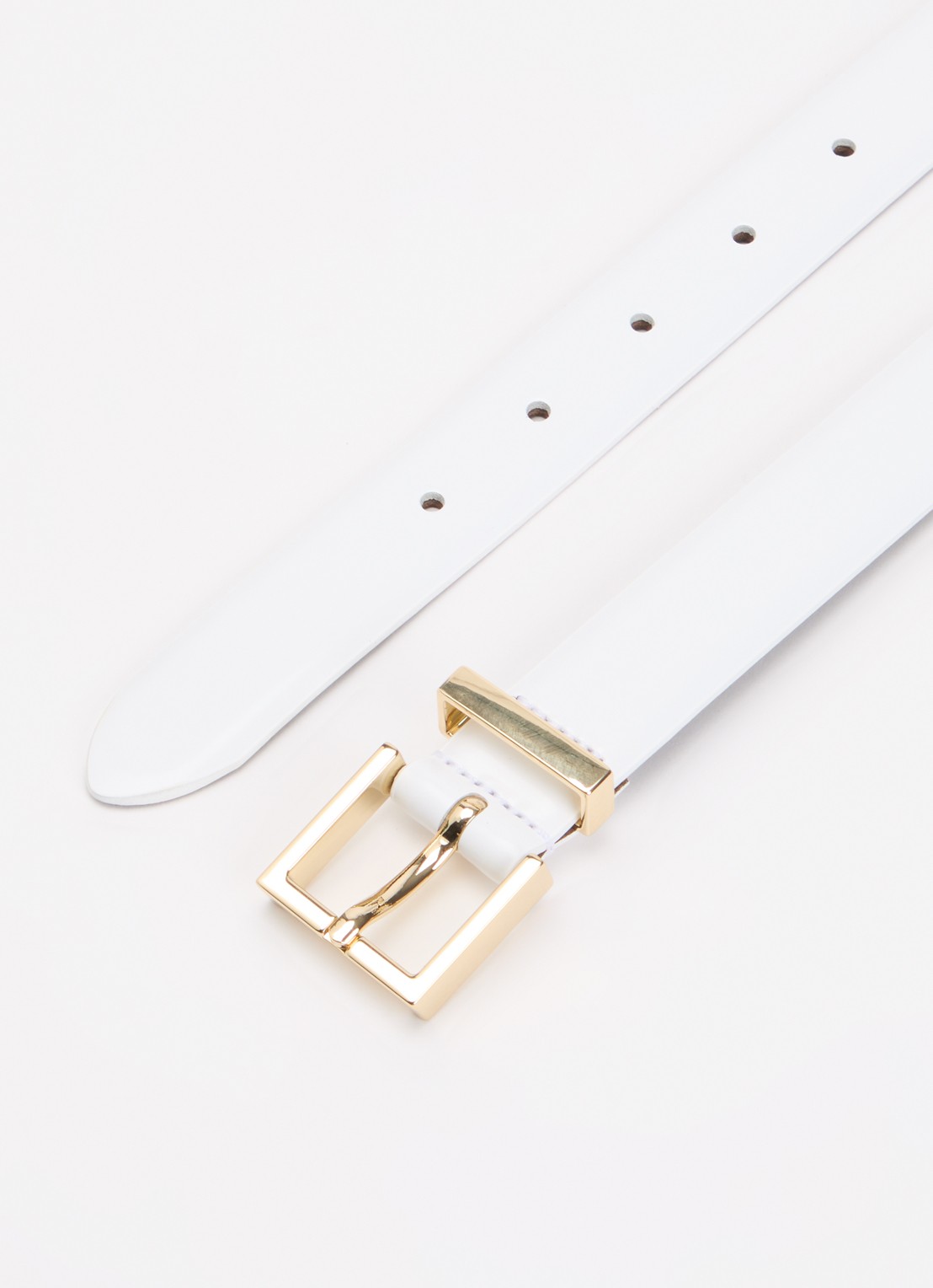Sandro Palais Royal riem van leer - detail wit
