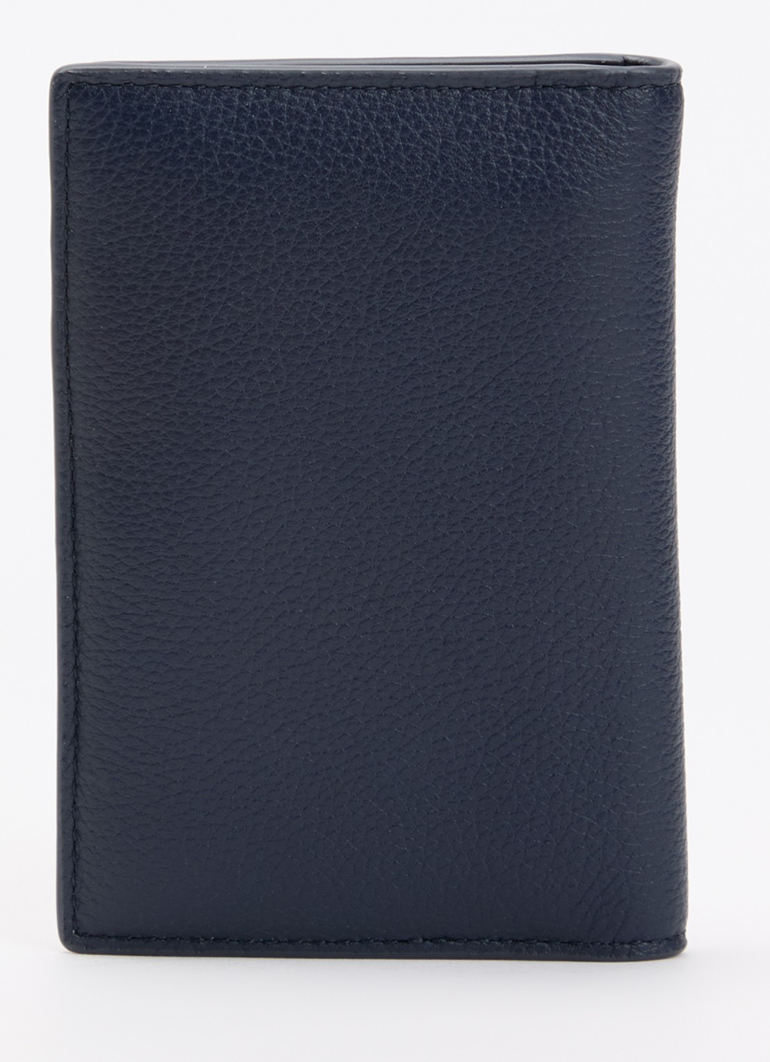 Sandro Pasjeshouder van leer met logo - achterkant donkerblauw