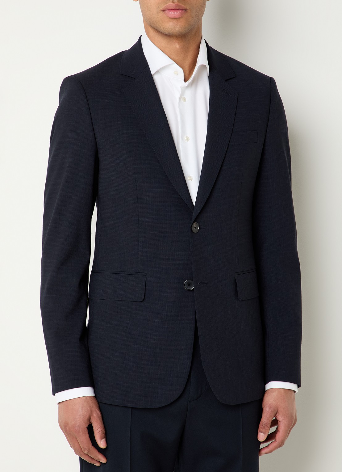 Sandro Regular fit colbert met klepzakken - detail 2 donkerblauw