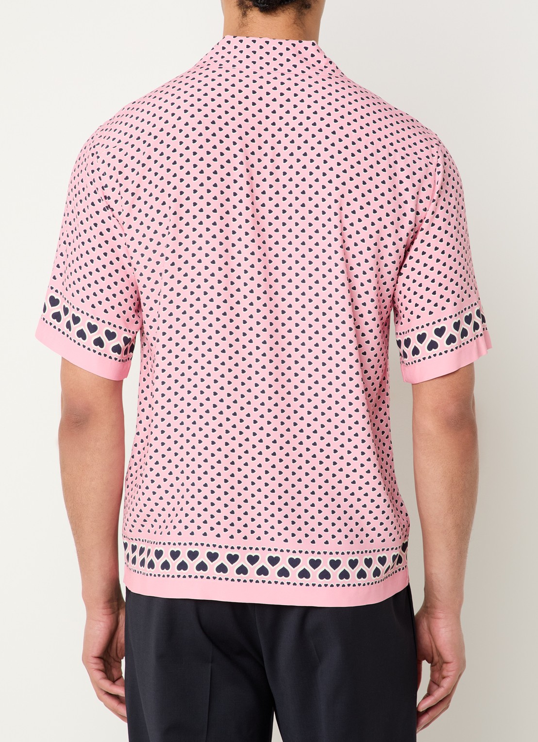 Sandro Regular fit overhemd met print - achterkant koraalroze