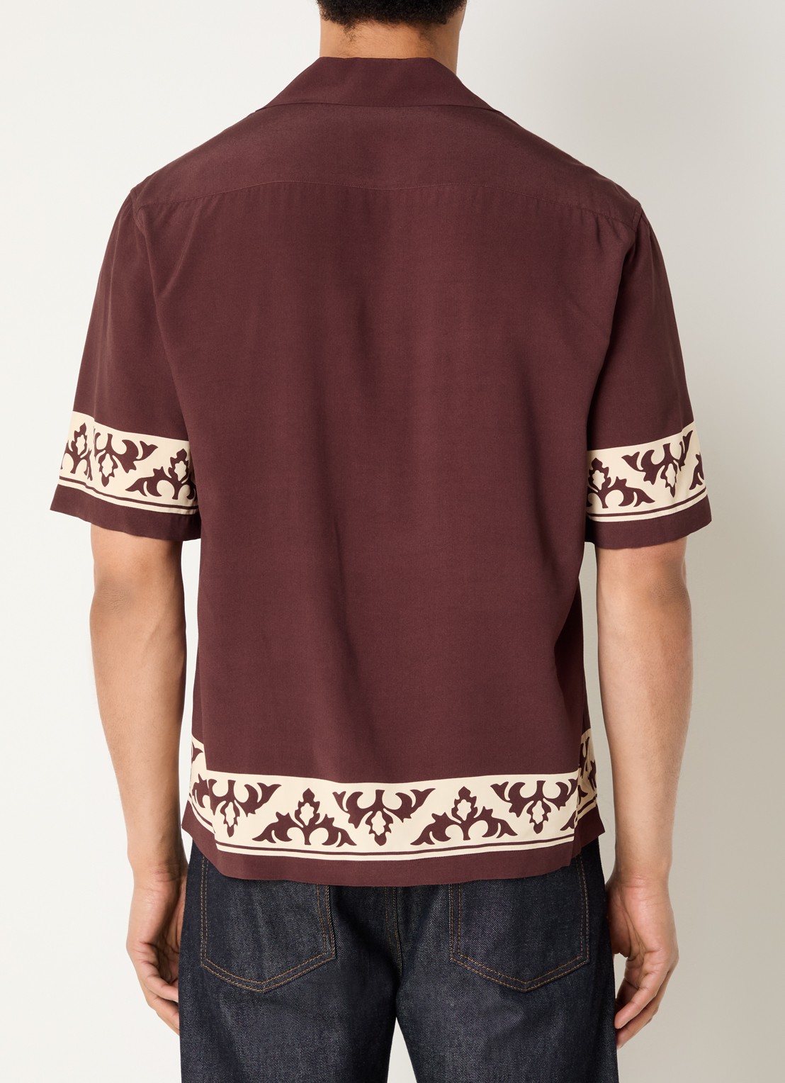 Sandro Regular fit overhemd met print - achterkant bruin