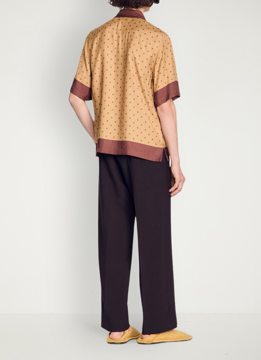 Sandro Regular fit overhemd met print - achterkant 6 camel