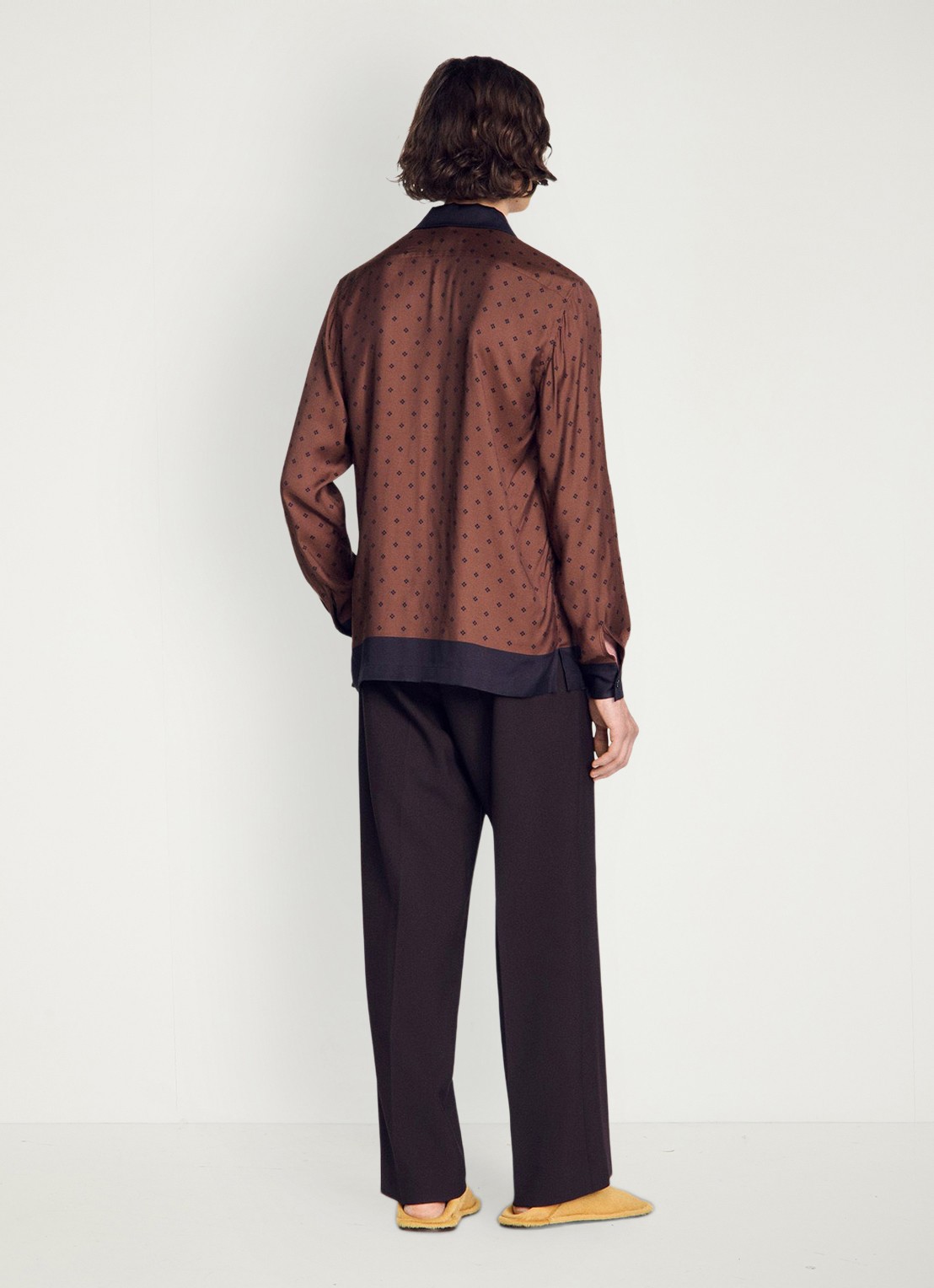 Sandro Regular fit overhemd met print - achterkant bruin