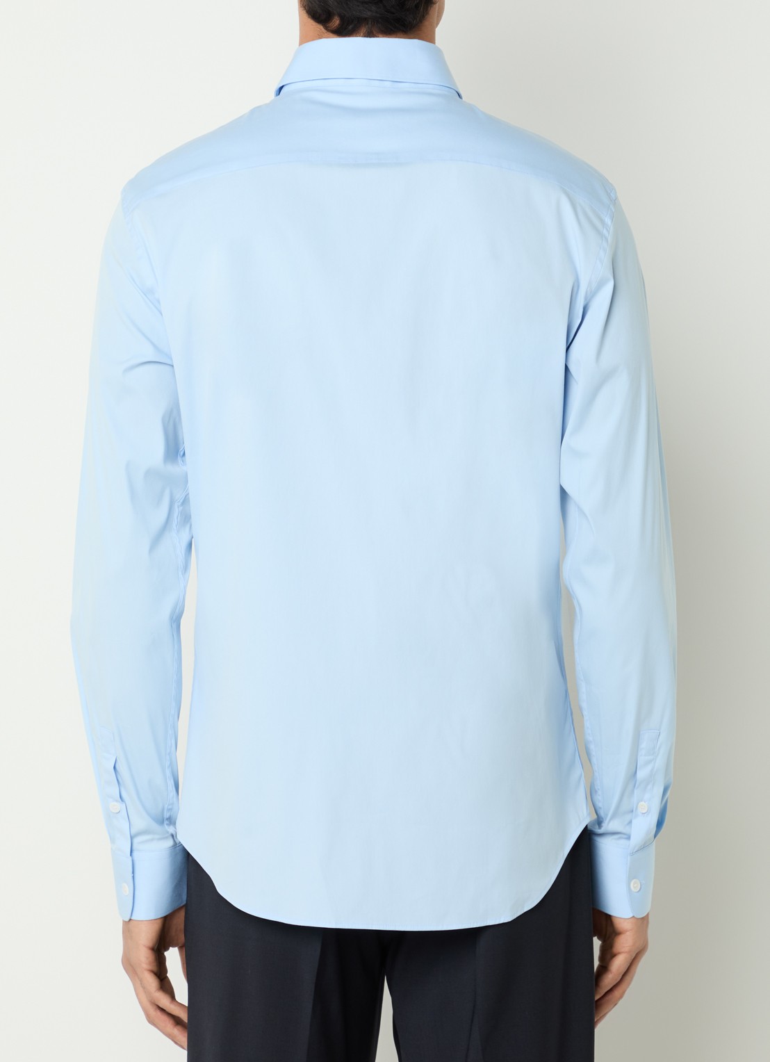 Sandro Regular fit overhemd met stretch - achterkant blauw