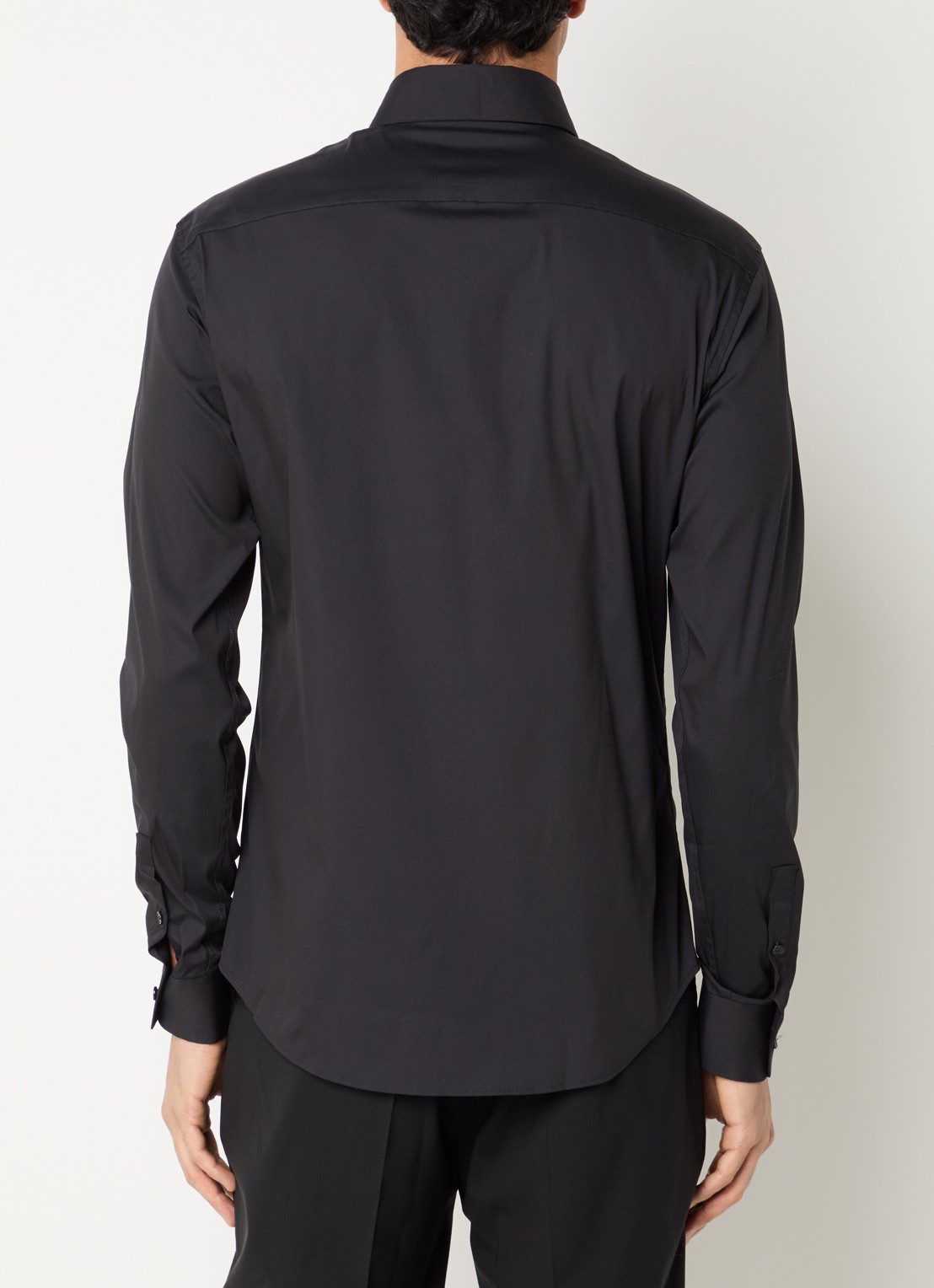 Sandro Regular fit overhemd met stretch - achterkant zwart