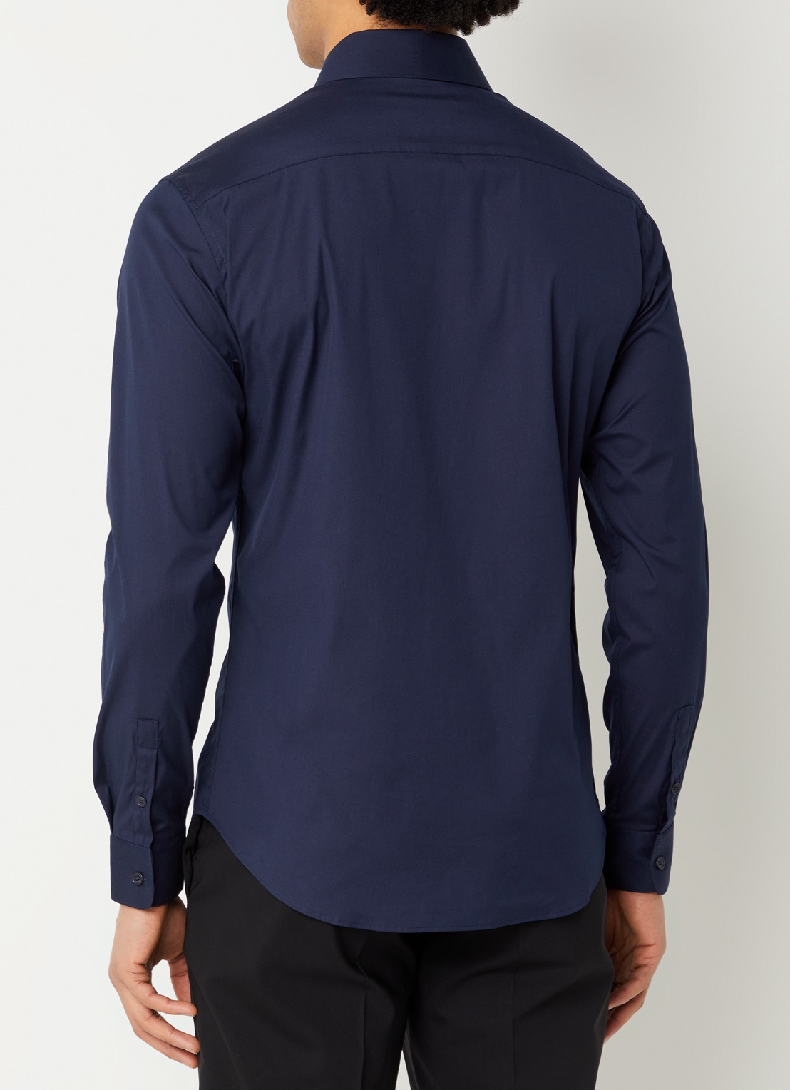 Sandro Regular fit overhemd met stretch - achterkant 3 lichtblauw