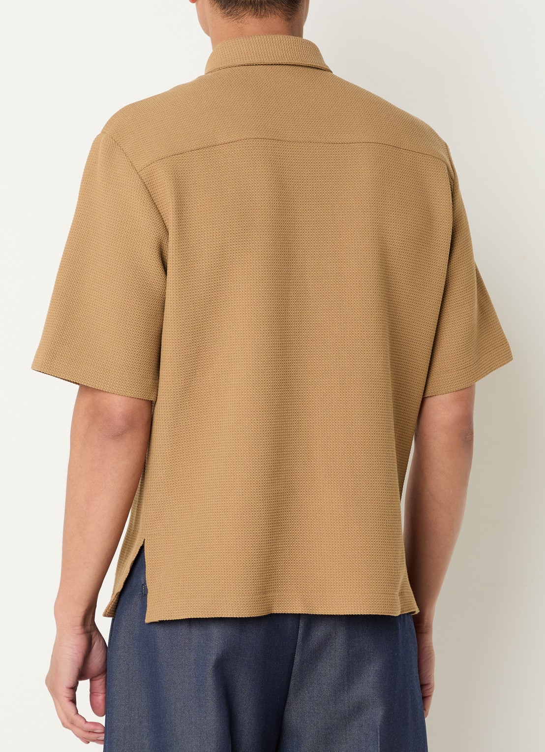 Sandro Regular fit overhemd met stretch - achterkant camel
