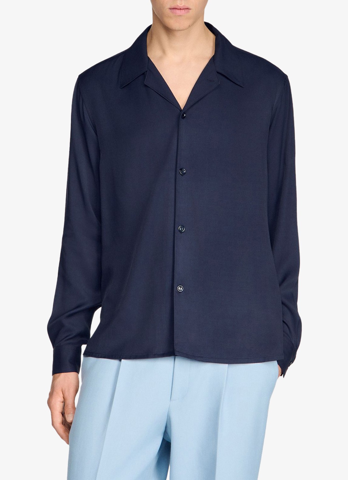 Sandro Regular fit overhemd  - detail 2 midnight blue